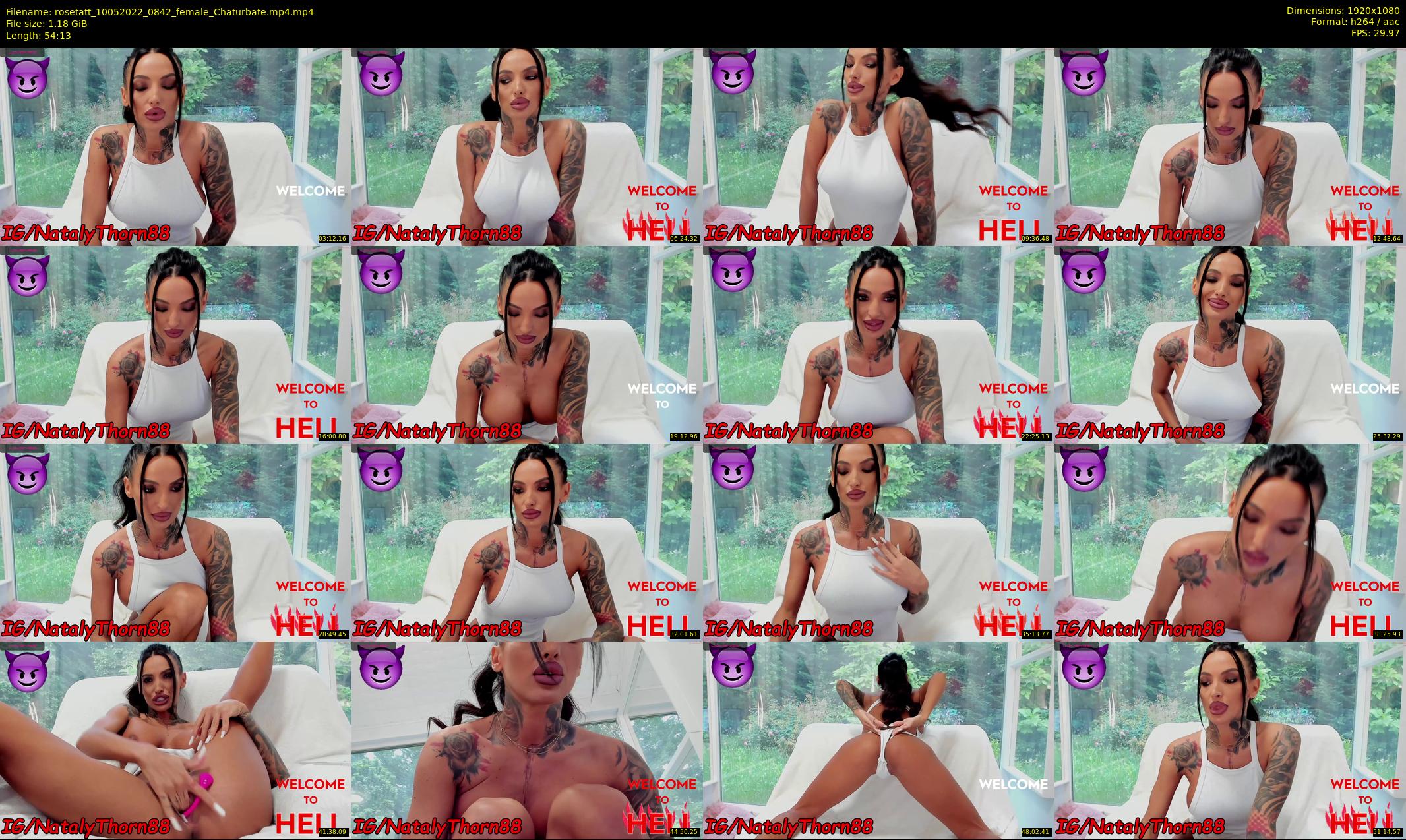 rosetatt — 55 minute Chaturbate female cam show recording, 1080p, May 10, 2022
