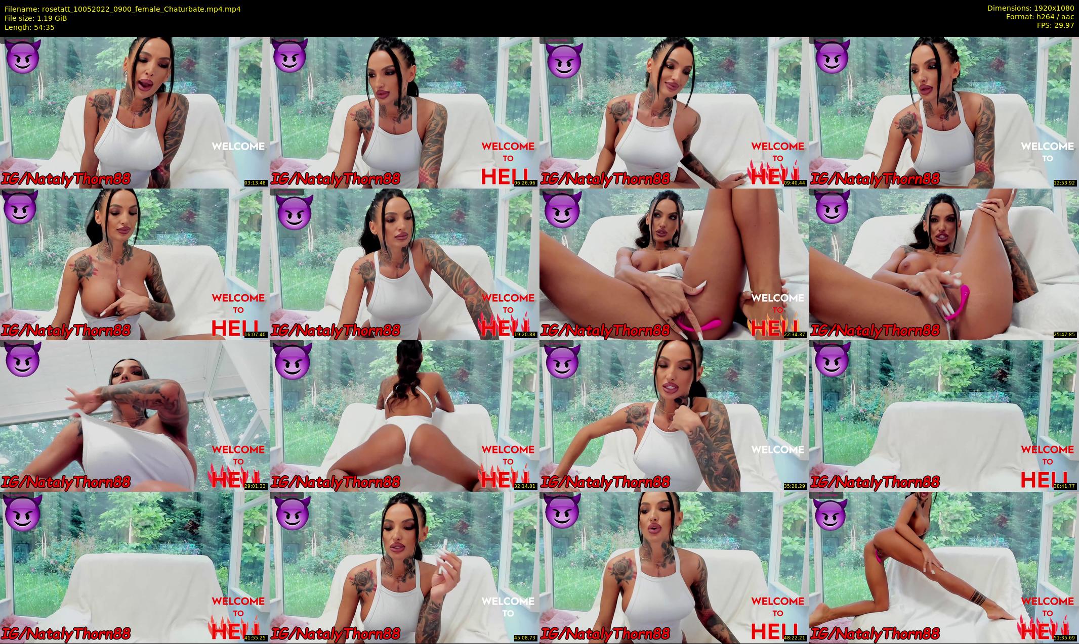 rosetatt — 55 minute Chaturbate female cam show recording, 1080p, May 10, 2022