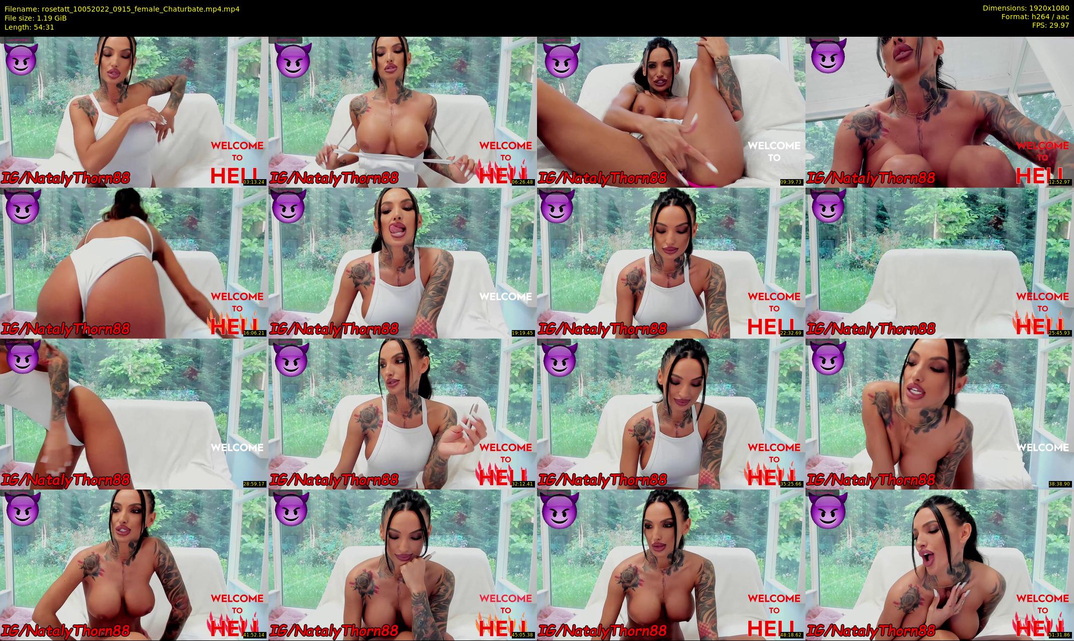 rosetatt — 55 minute Chaturbate female cam show recording, 1080p, May 10, 2022