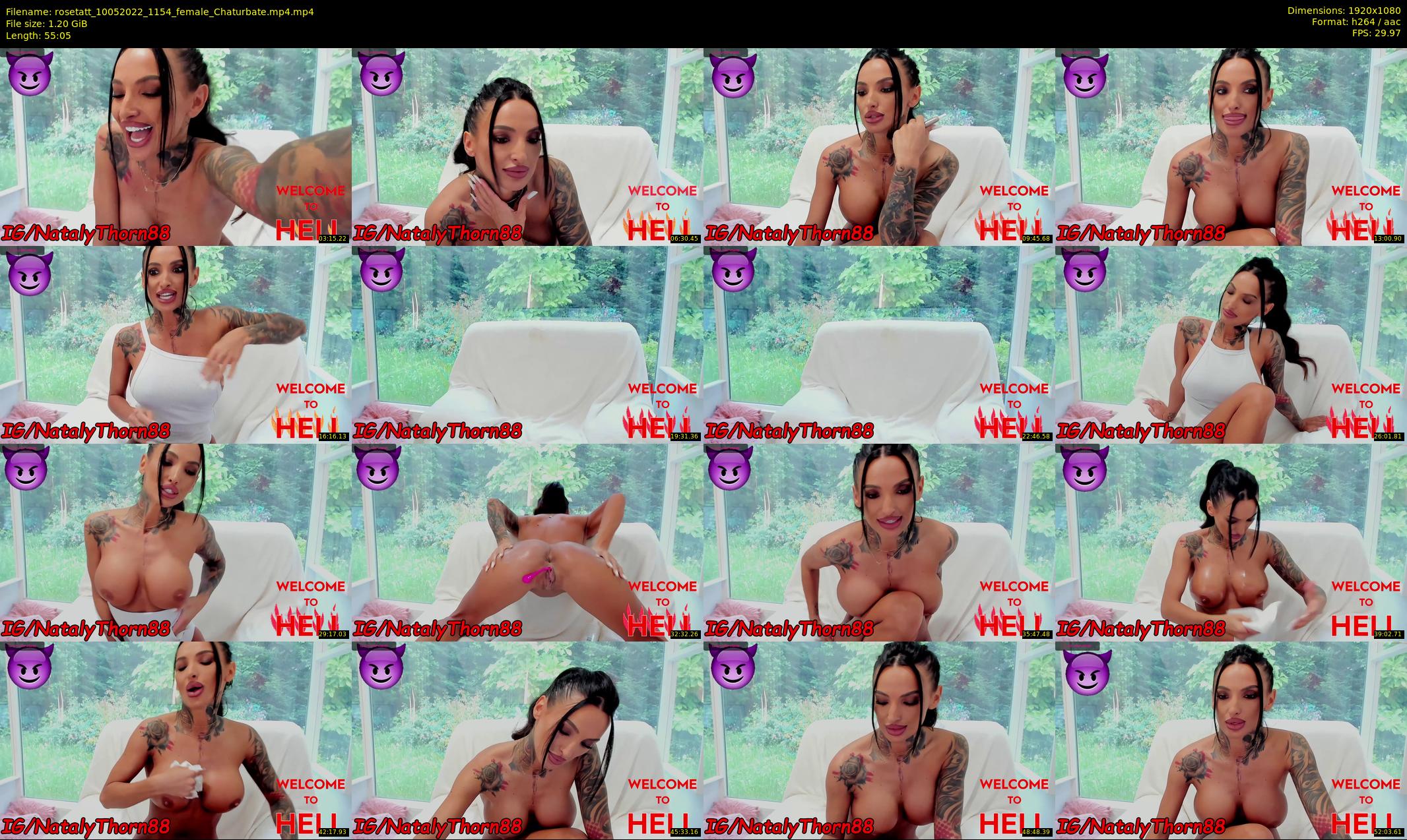 rosetatt — 56 minute Chaturbate female cam show recording, 1080p, May 10, 2022