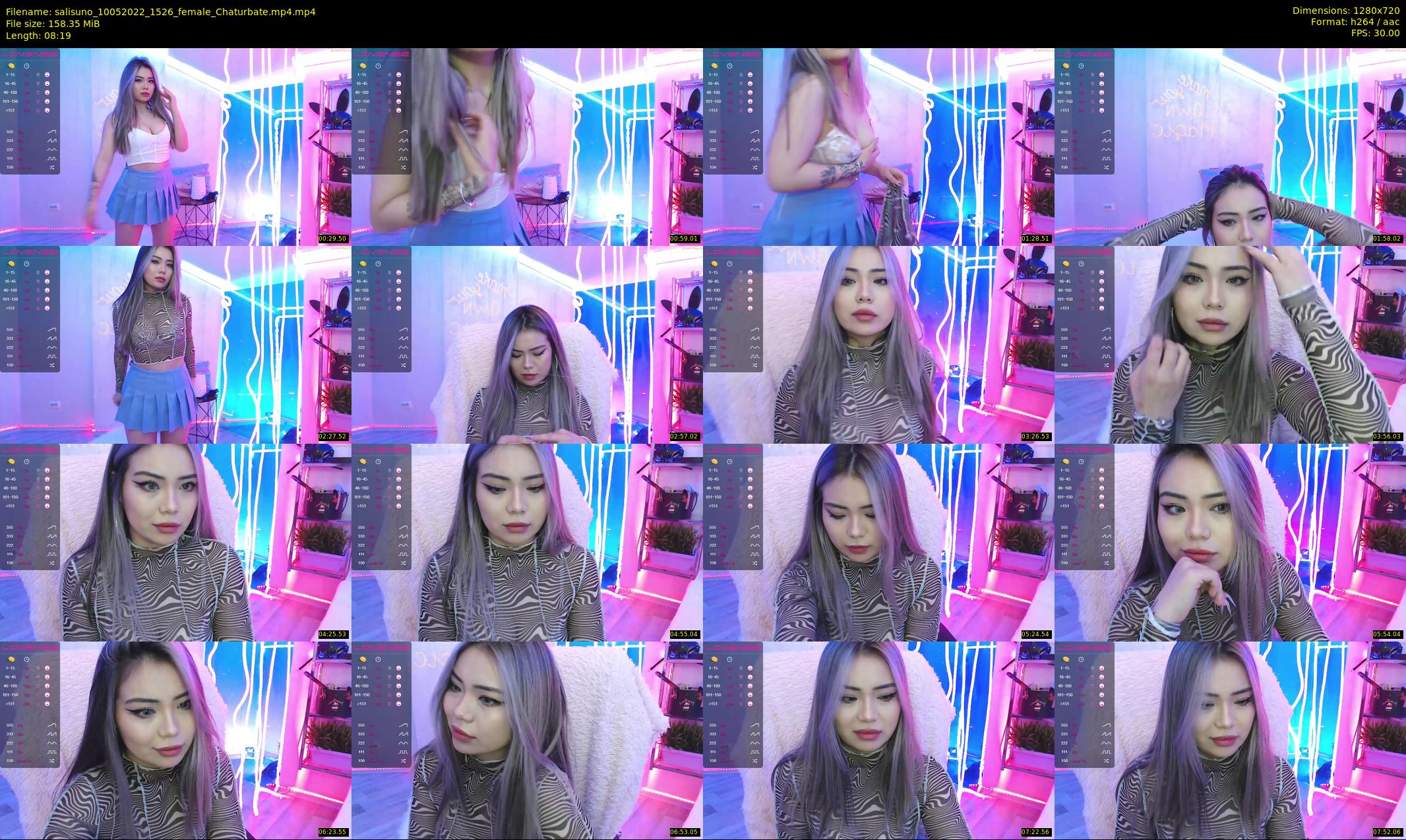 salisuno — 9 minute Chaturbate female cam show recording, 720p, May 10, 2022