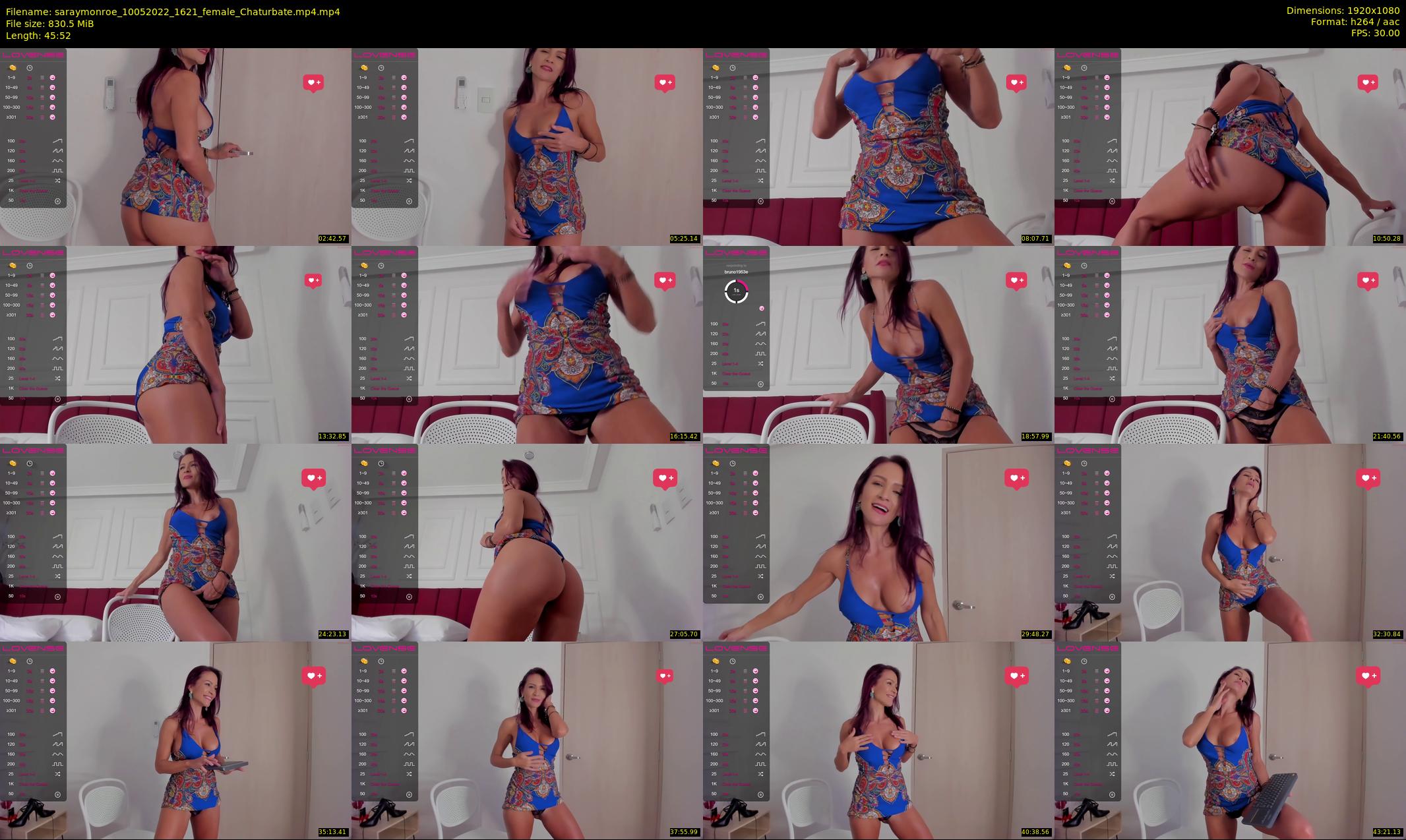 saraymonroe — 46 minute Chaturbate female cam show recording, 1080p, May 10, 2022