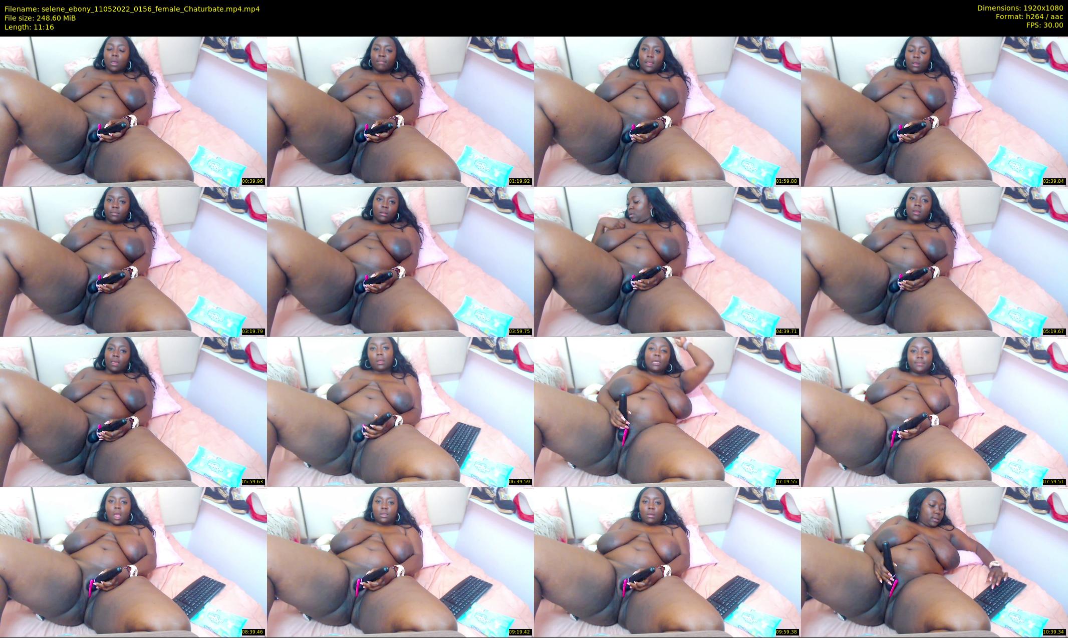 selene_ebony — 12 minute Chaturbate female cam show recording, 1080p, May 11, 2022