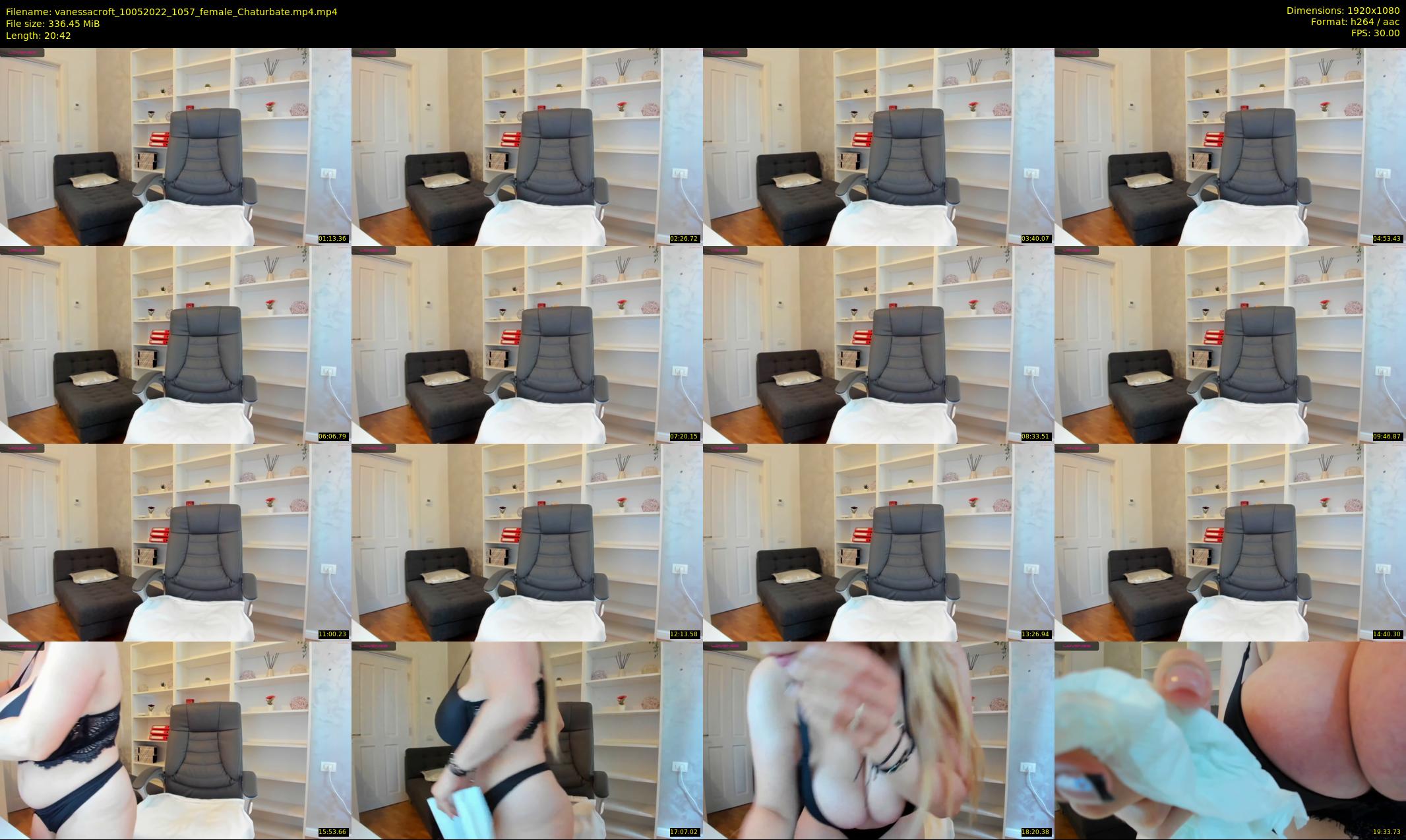 vanessacroft — 21 minute Chaturbate female cam show recording, 1080p, May 10, 2022