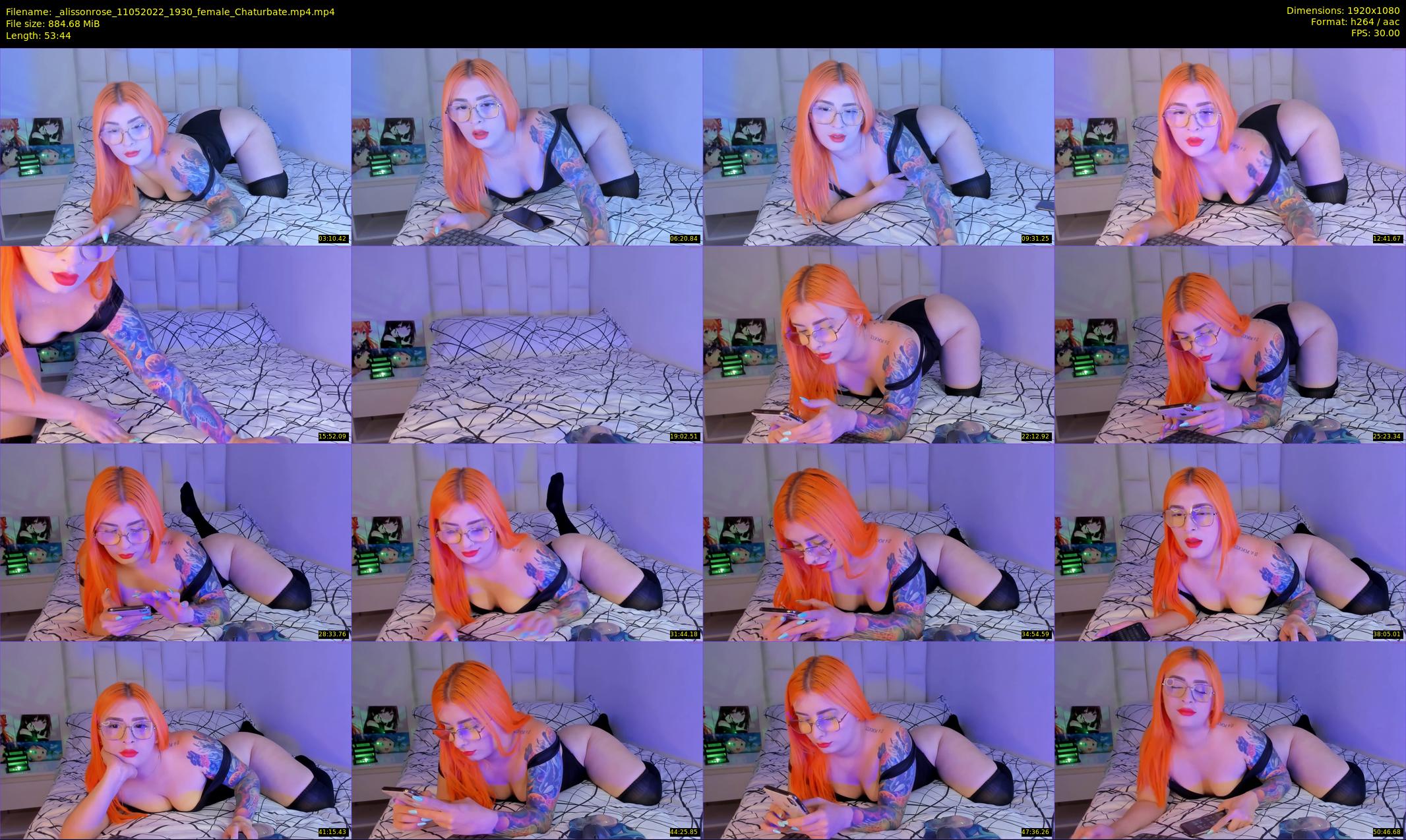 _alissonrose — 54 minute Chaturbate female cam show recording, 1080p, May 11, 2022