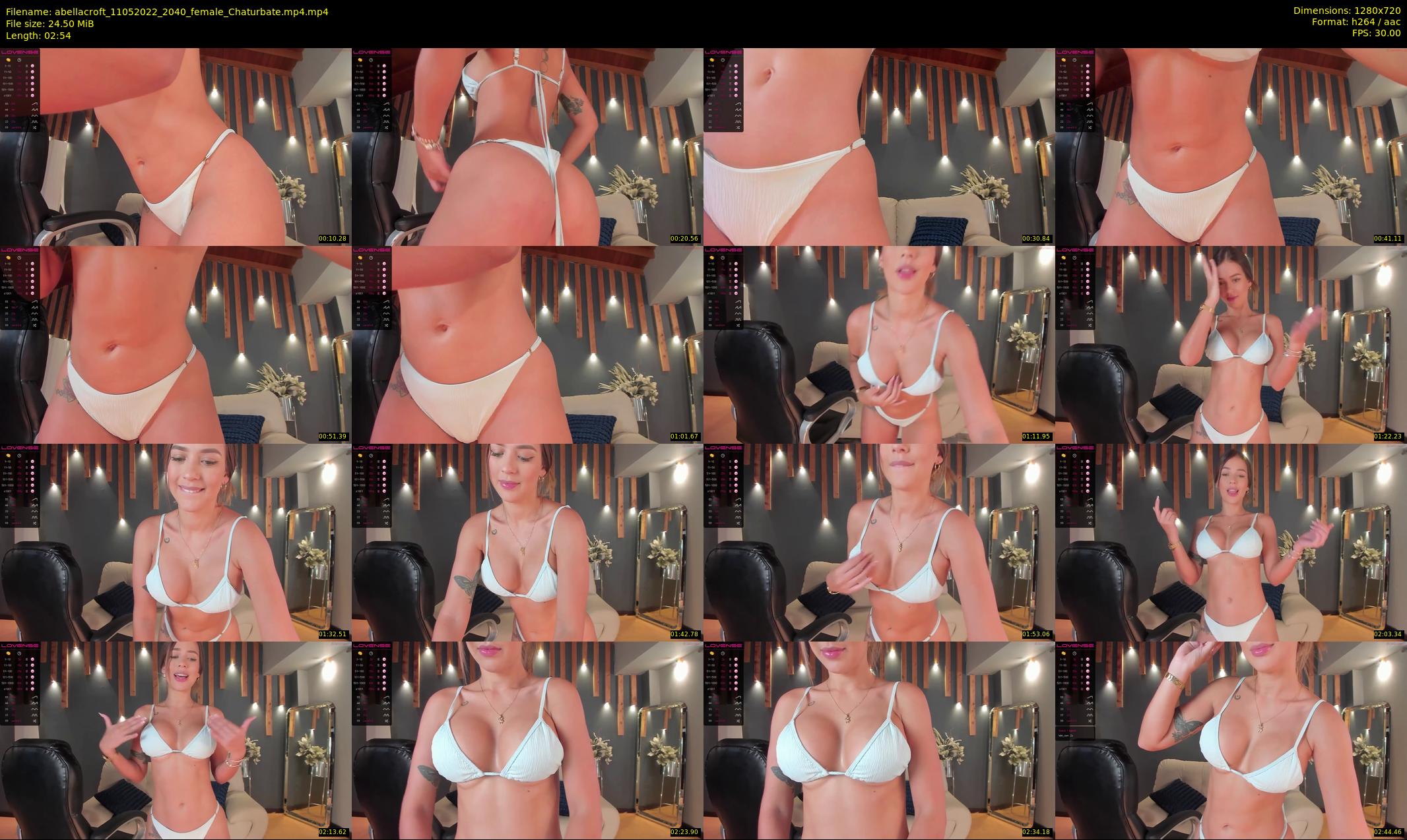 abellacroft — 3 minute Chaturbate female cam show recording, 720p, May 11, 2022
