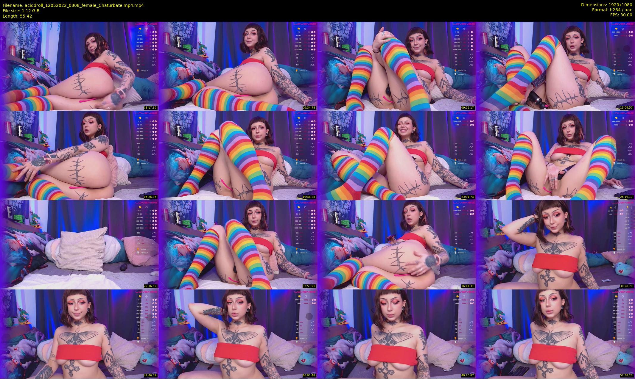 aciddroll — 56 minute Chaturbate female cam show recording, 1080p, May 12, 2022
