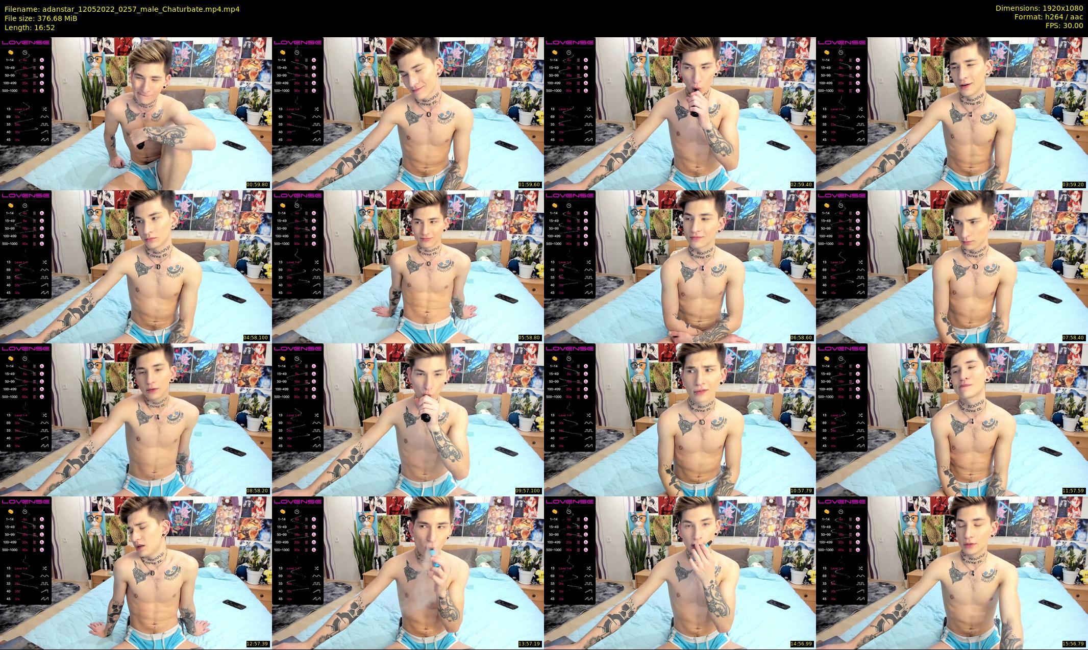 adanstar — 17 minute Chaturbate male cam show recording, 1080p, May 12, 2022