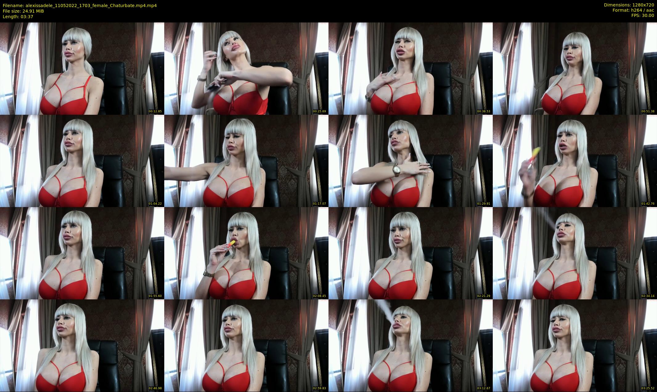 alexissadele — 4 minute Chaturbate female cam show recording, 720p, May 11, 2022
