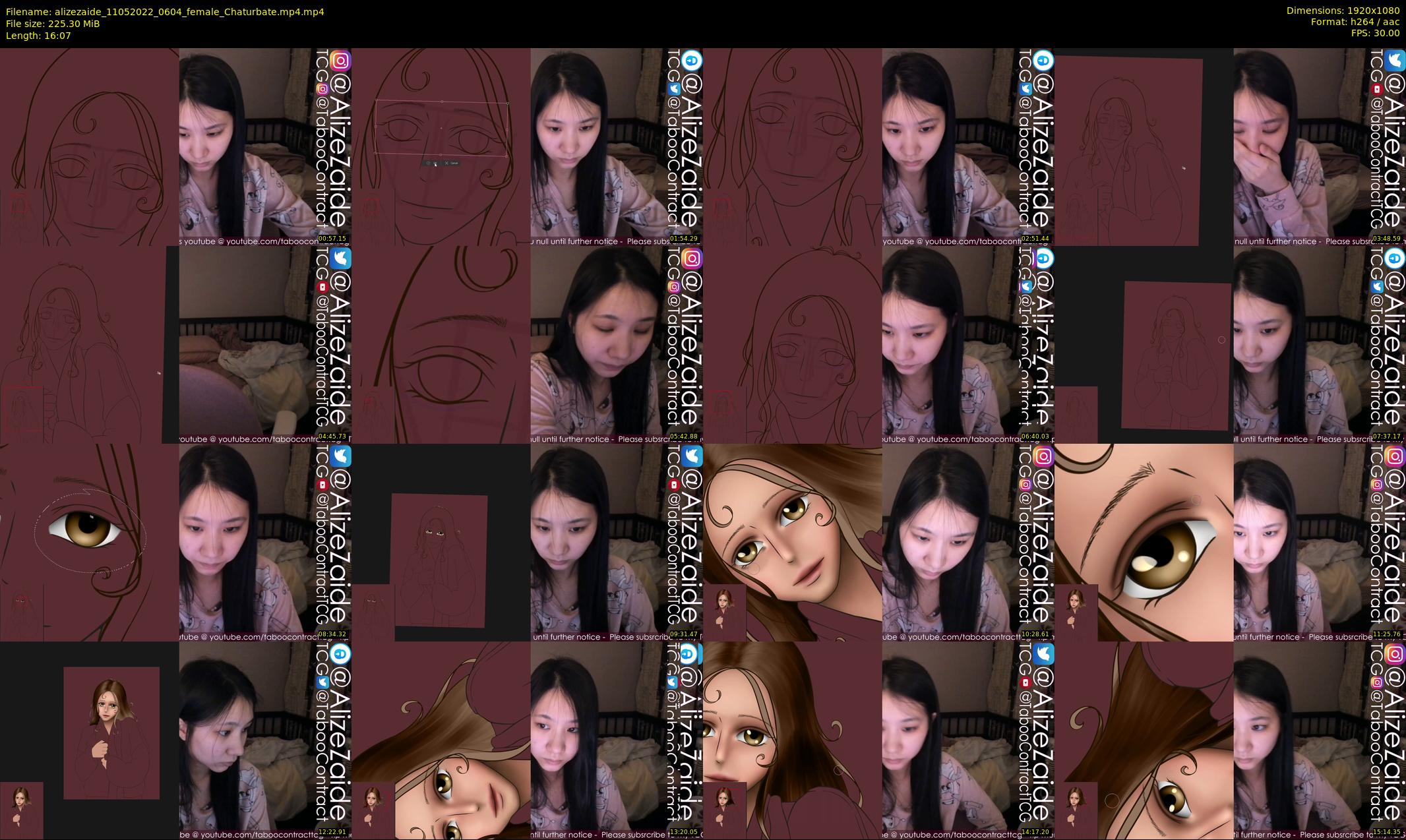 alizezaide — 17 minute Chaturbate female cam show recording, 1080p, May 11, 2022