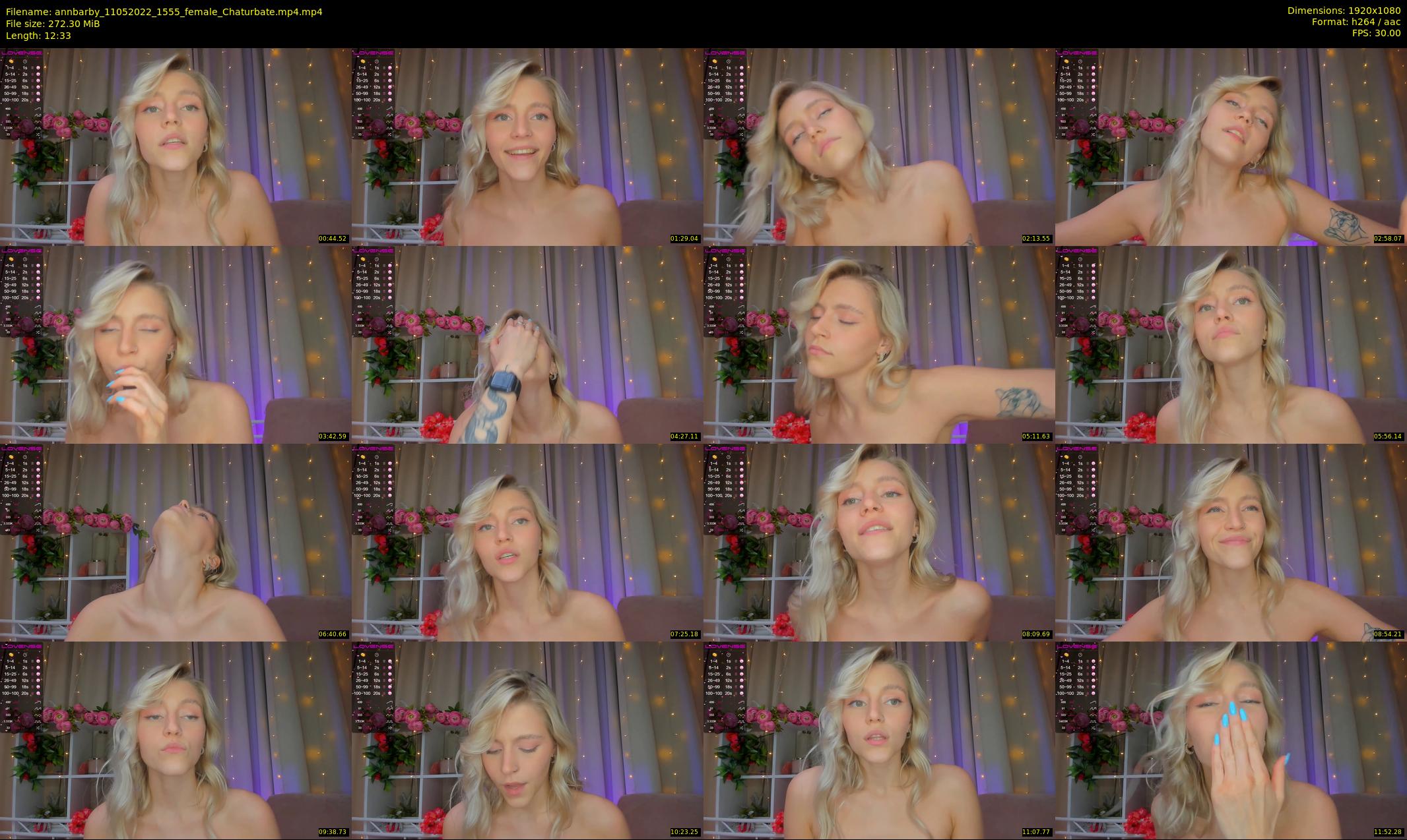 annbarby — 13 minute Chaturbate female cam show recording, 1080p, May 11, 2022
