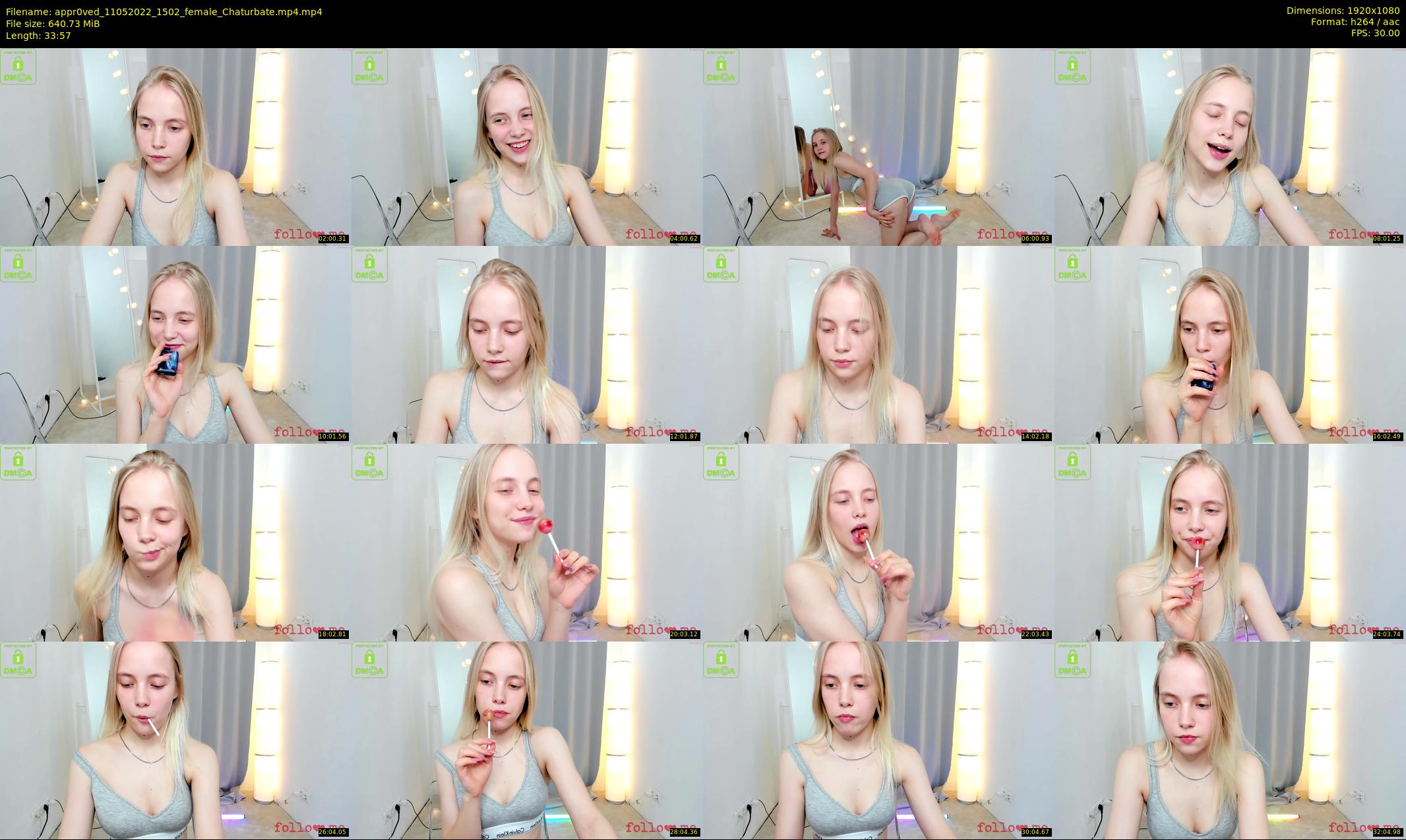 appr0ved — 34 minute Chaturbate female cam show recording, 1080p, May 11, 2022