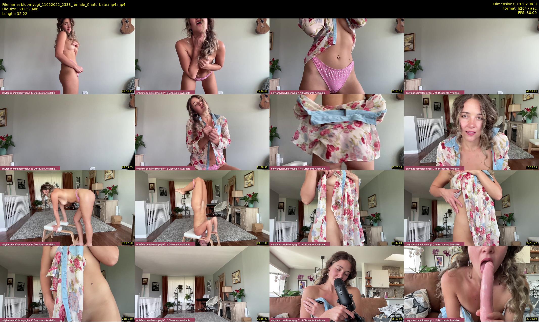 bloomyogi — 33 minute Chaturbate female cam show recording, 1080p, May 11, 2022