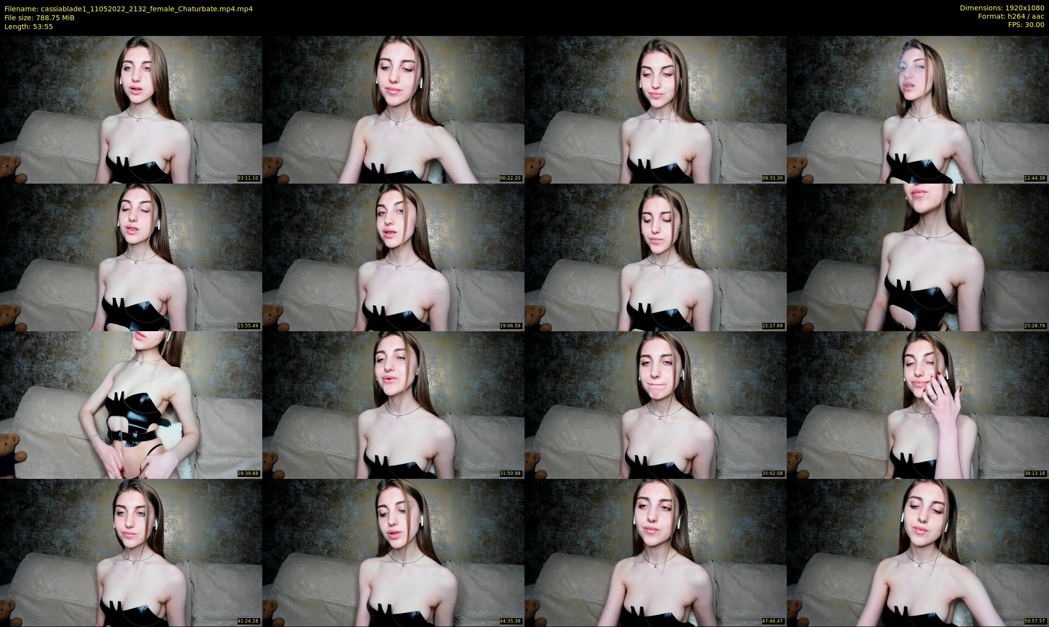 cassiablade1 — 54 minute Chaturbate female cam show recording, 1080p, May 11, 2022