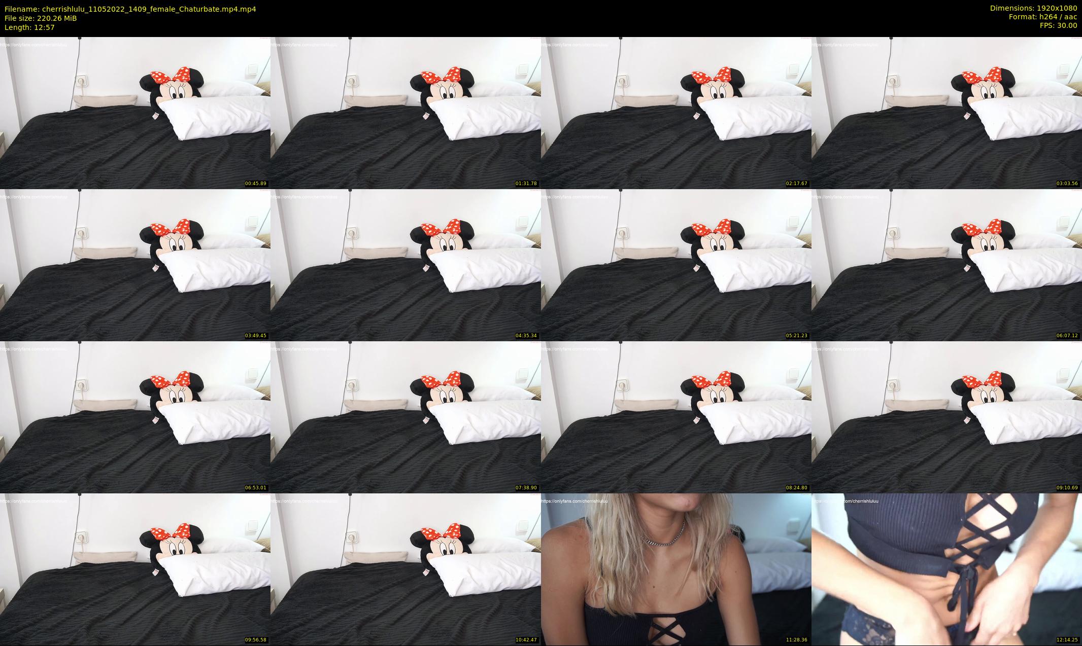 cherrishlulu — 13 minute Chaturbate female cam show recording, 1080p, May 11, 2022