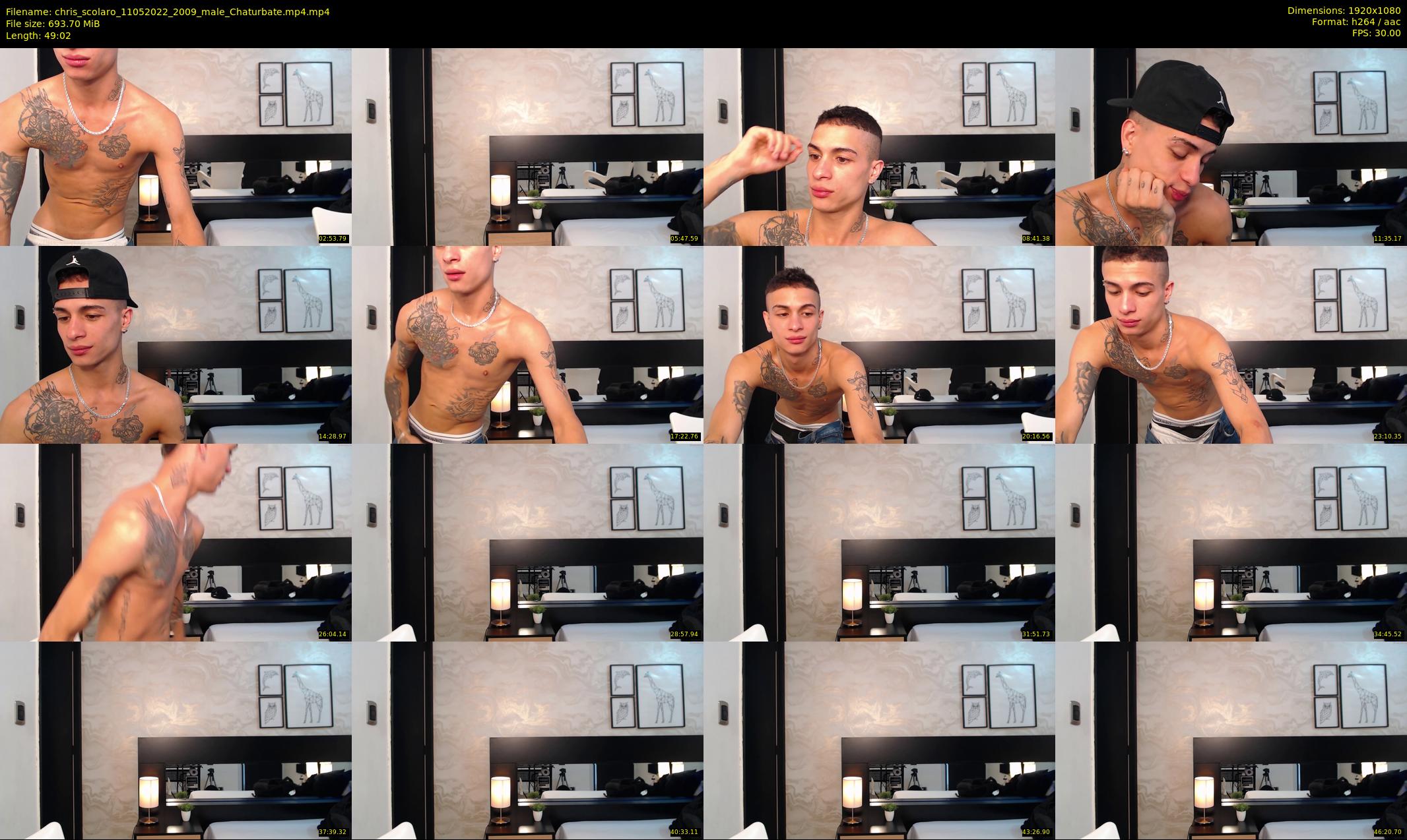 chris_scolaro — 50 minute Chaturbate male cam show recording, 1080p, May 11, 2022
