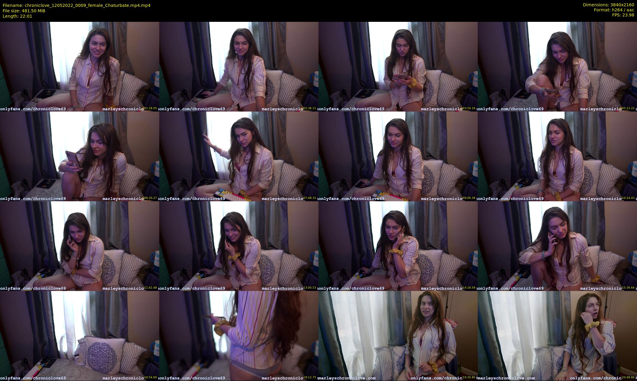 chroniclove — 23 minute Chaturbate female cam show recording, 4K, May 12, 2022