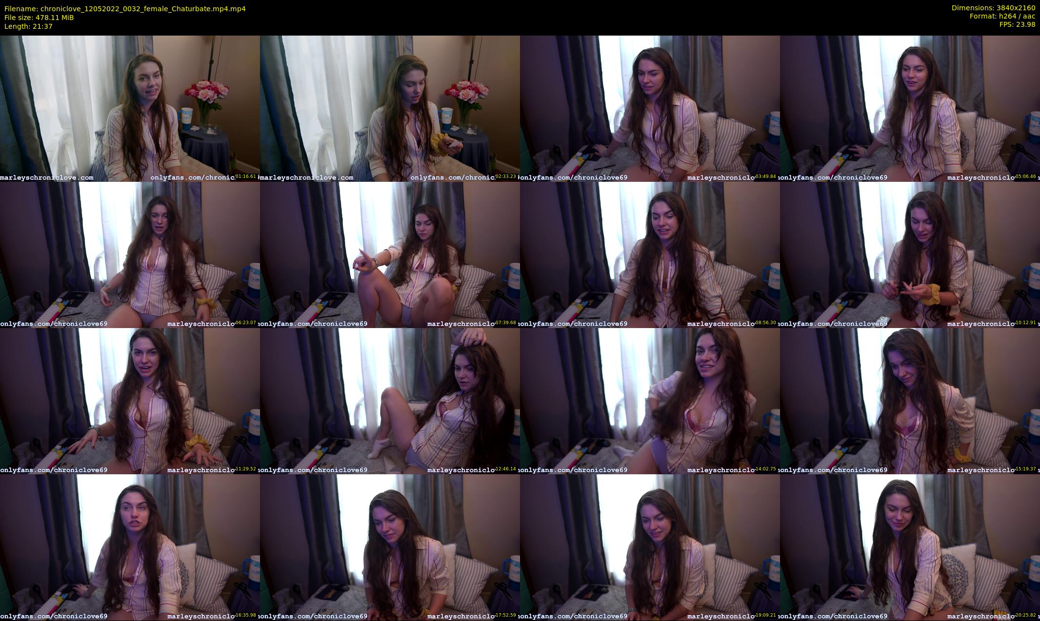 chroniclove — 22 minute Chaturbate female cam show recording, 4K, May 12, 2022