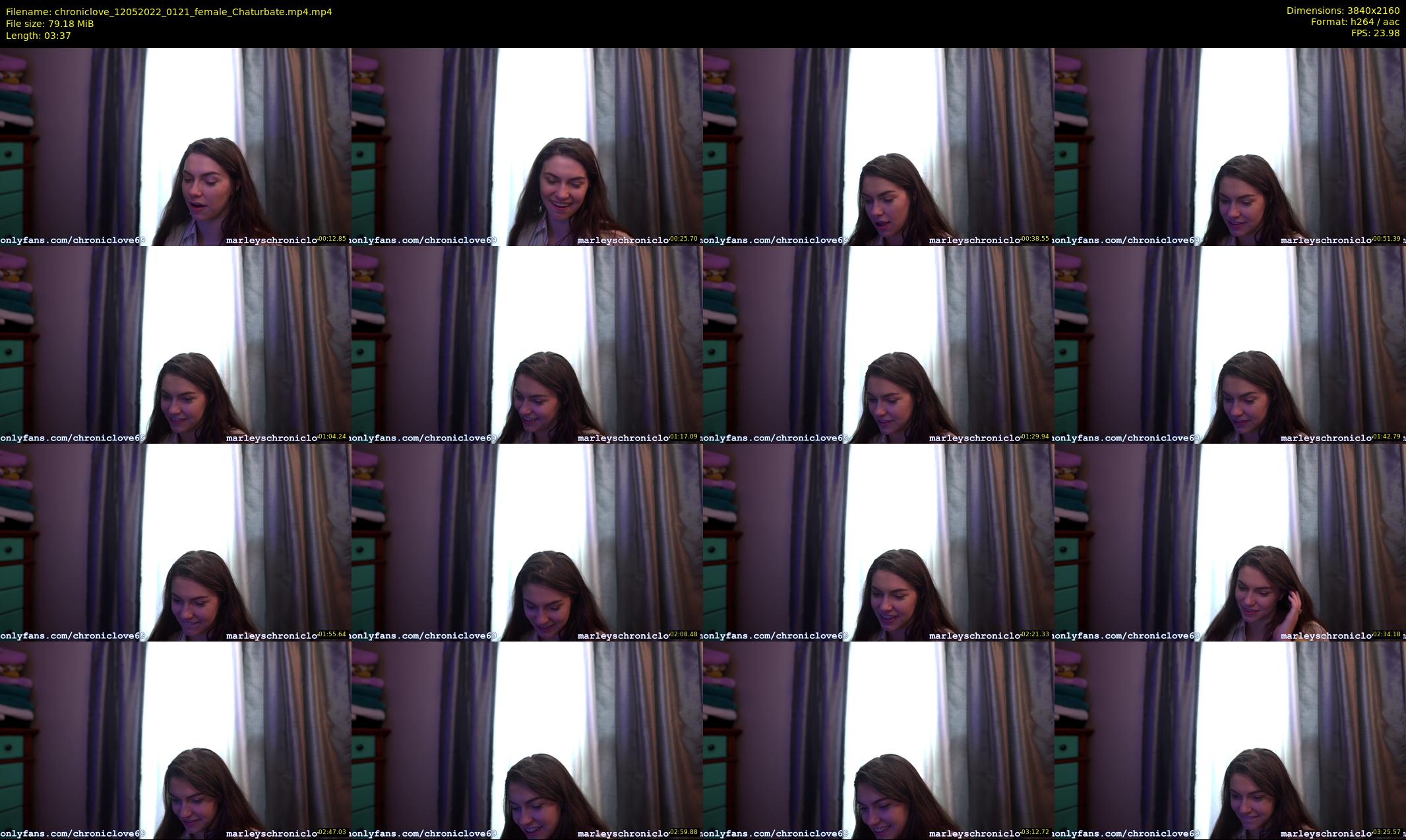 chroniclove — 4 minute Chaturbate female cam show recording, 4K, May 12, 2022