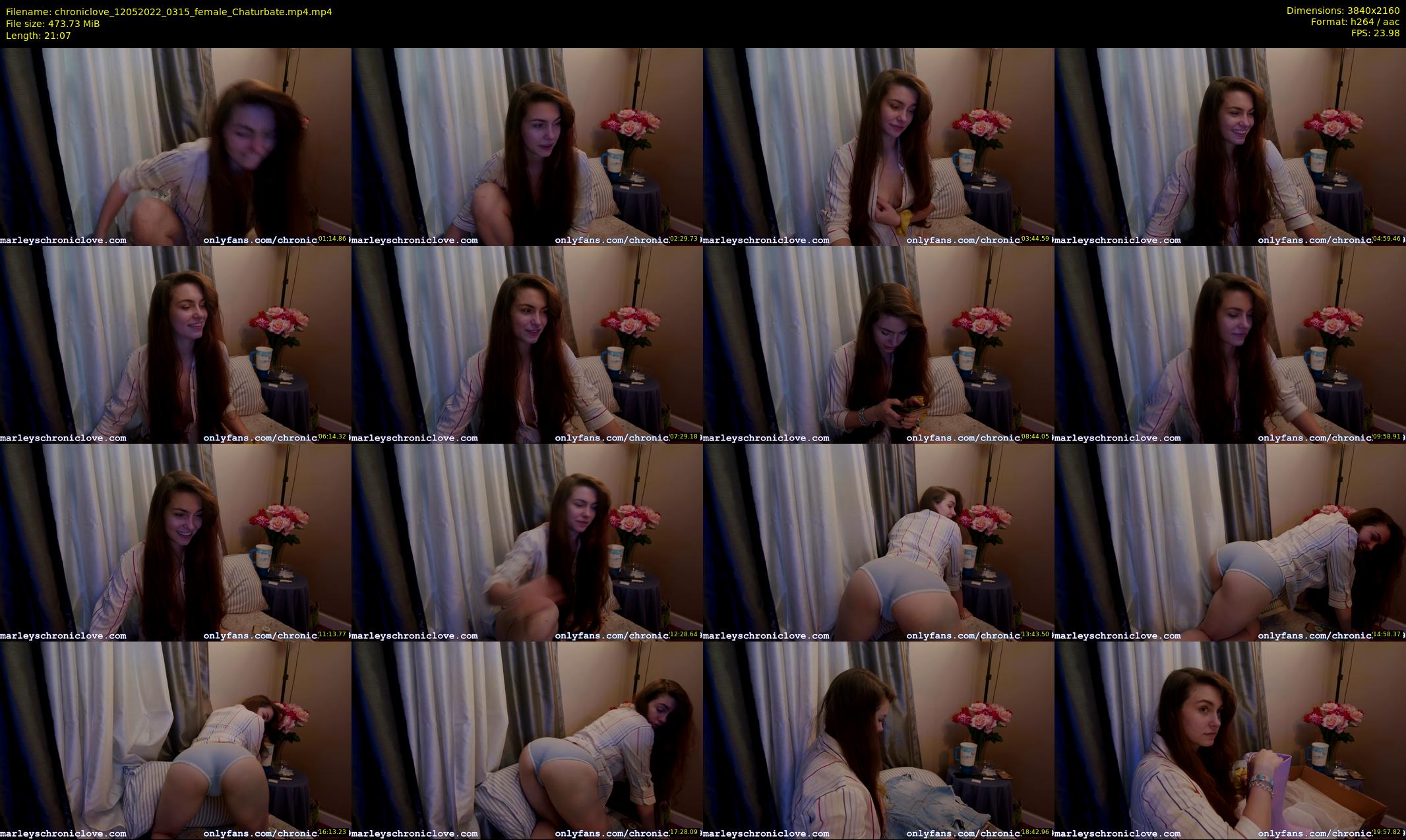 chroniclove — 22 minute Chaturbate female cam show recording, 4K, May 12, 2022
