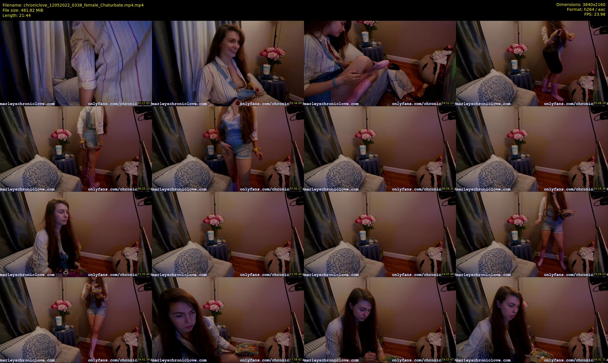 chroniclove — 22 minute Chaturbate female cam show recording, 4K, May 12, 2022