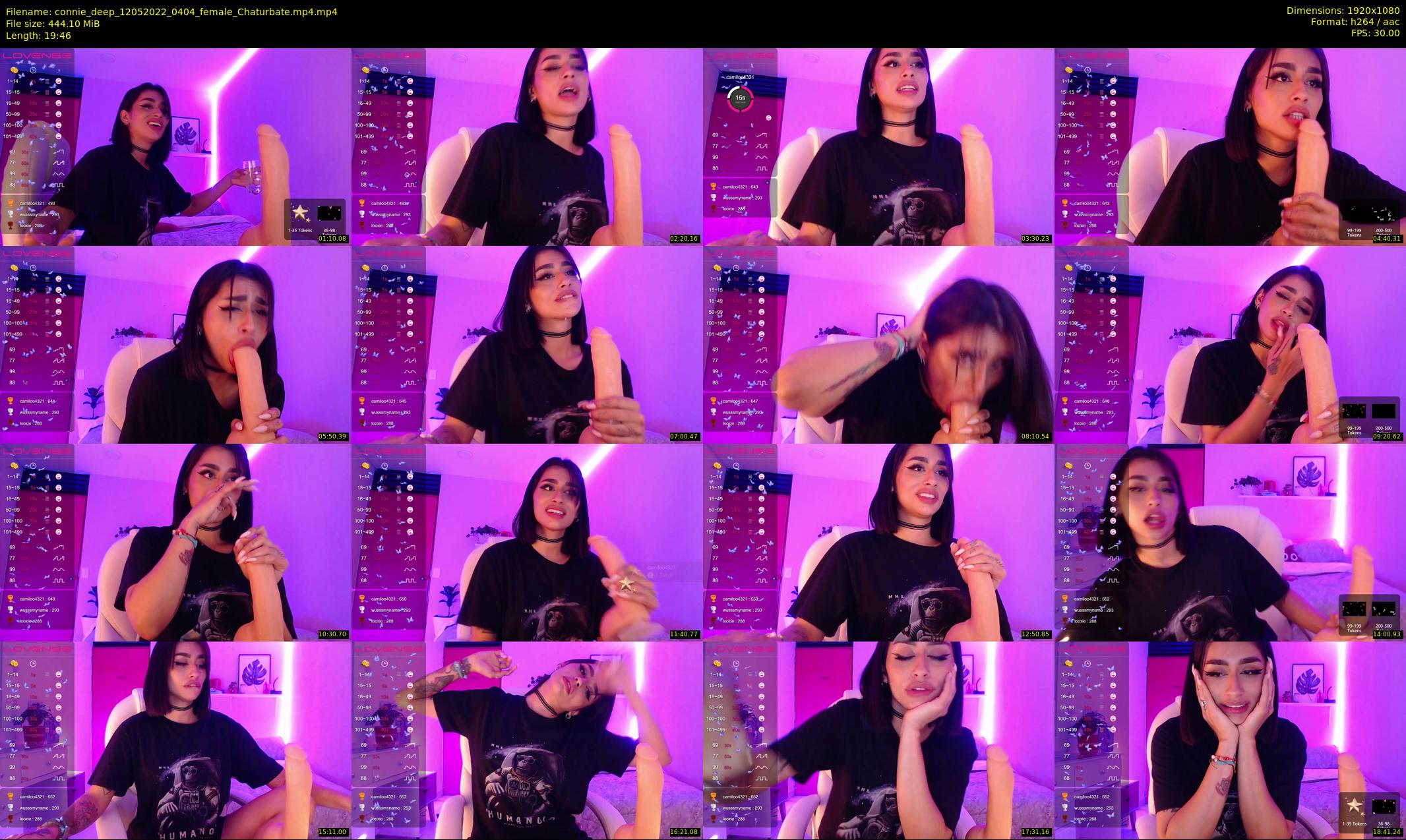 connie_deep — 20 minute Chaturbate female cam show recording, 1080p, May 12, 2022