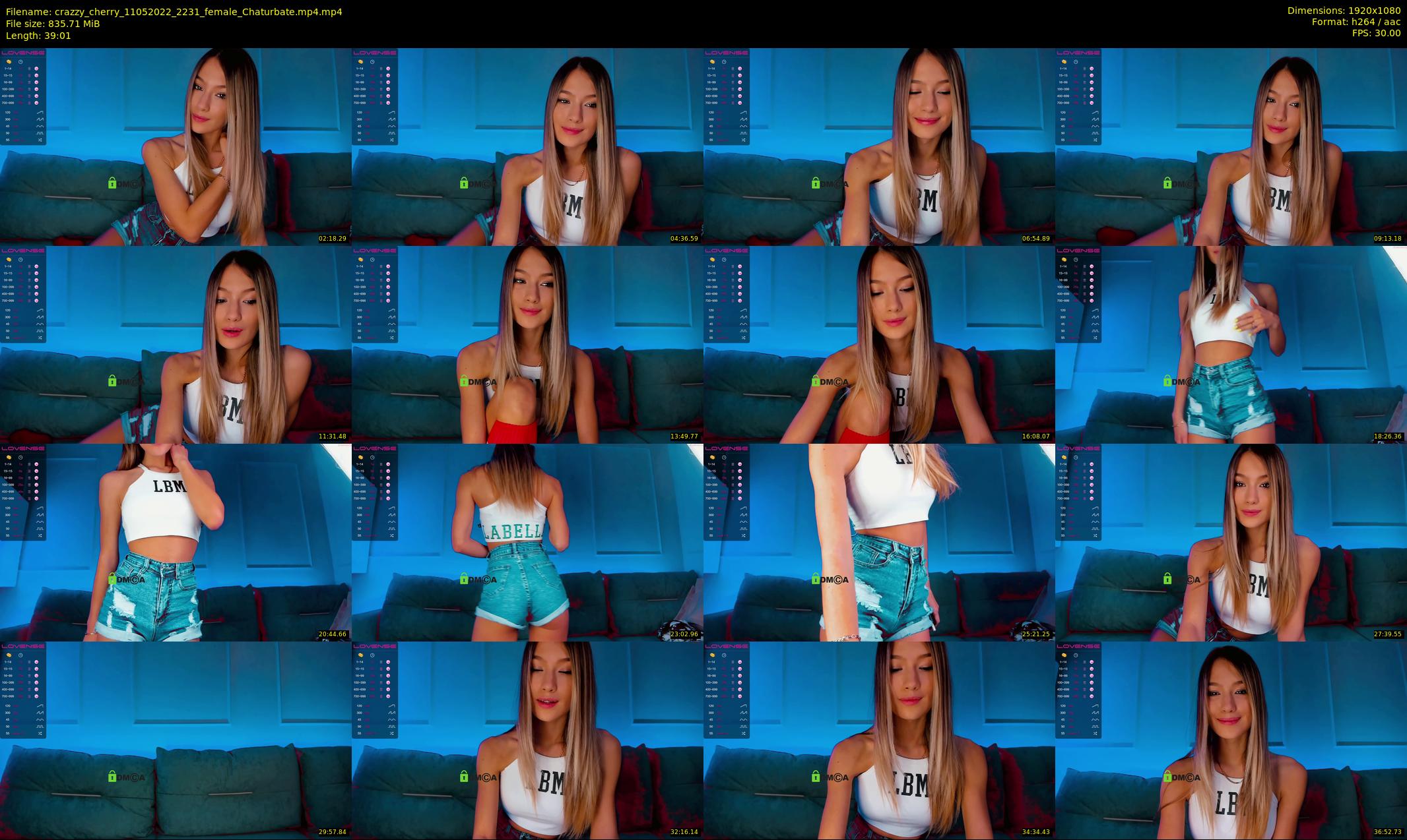crazzy_cherry — 40 minute Chaturbate female cam show recording, 1080p, May 11, 2022