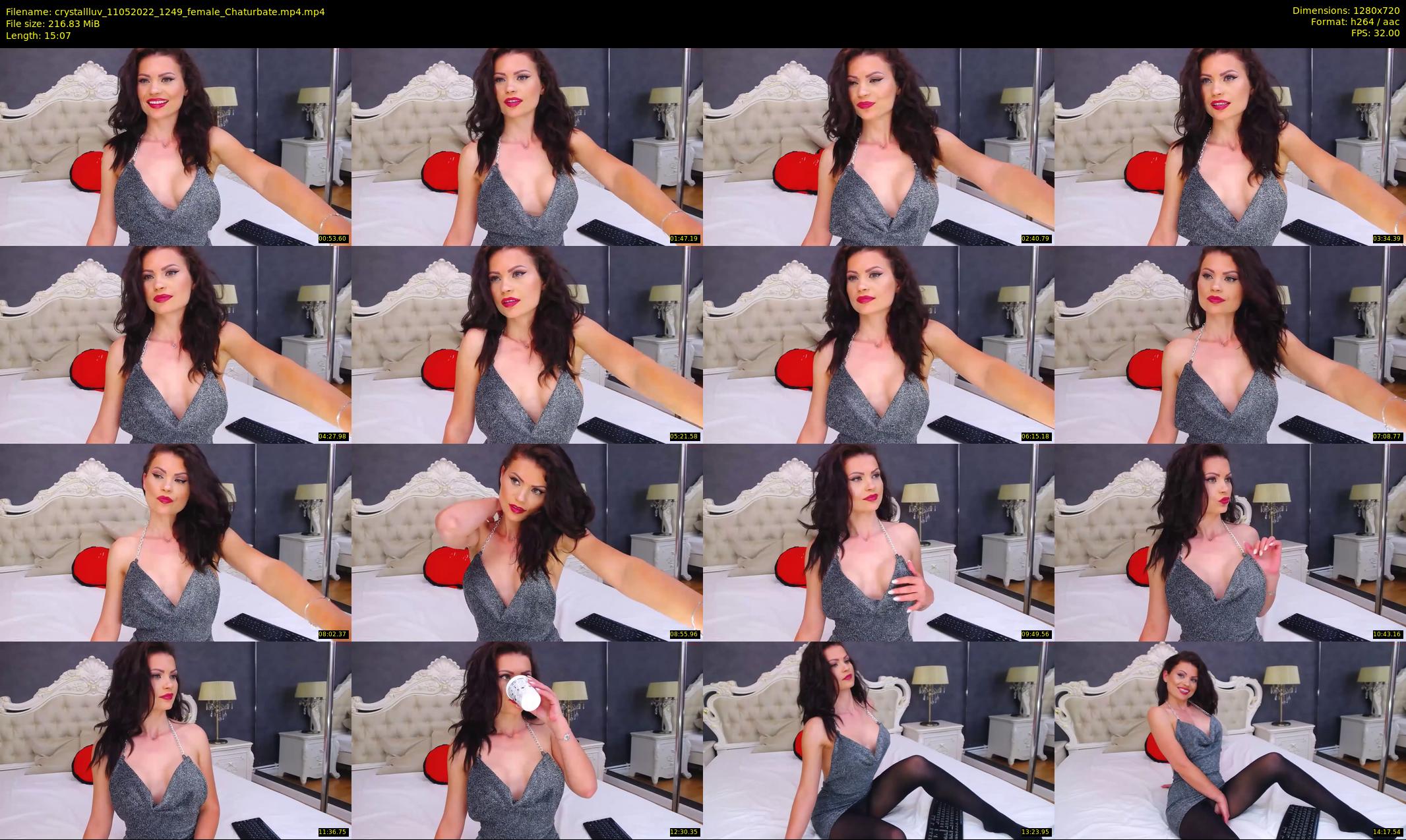 crystallluv — 16 minute Chaturbate female cam show recording, 720p, May 11, 2022