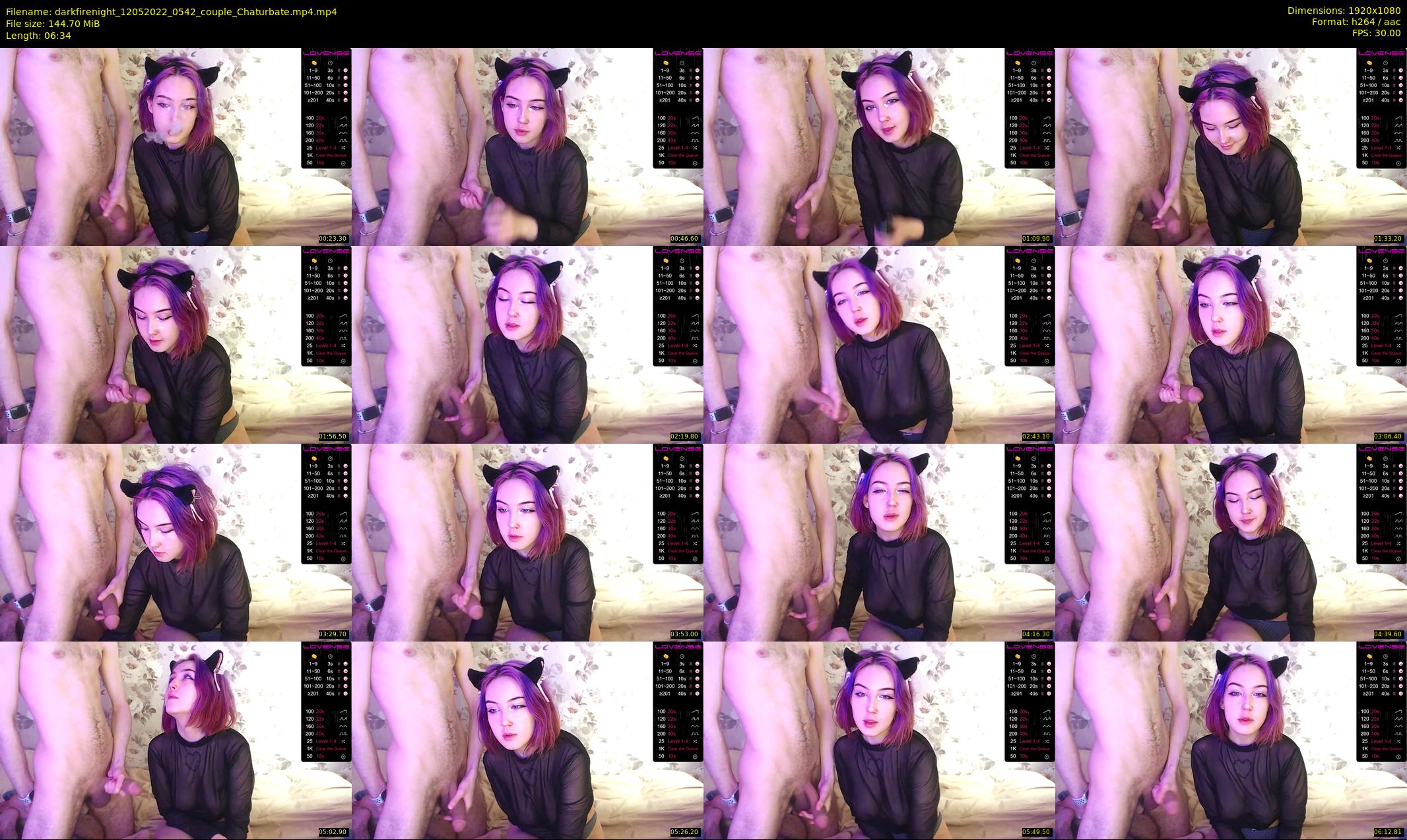 darkfirenight — 7 minute Chaturbate couple cam show recording, 1080p, May 12, 2022