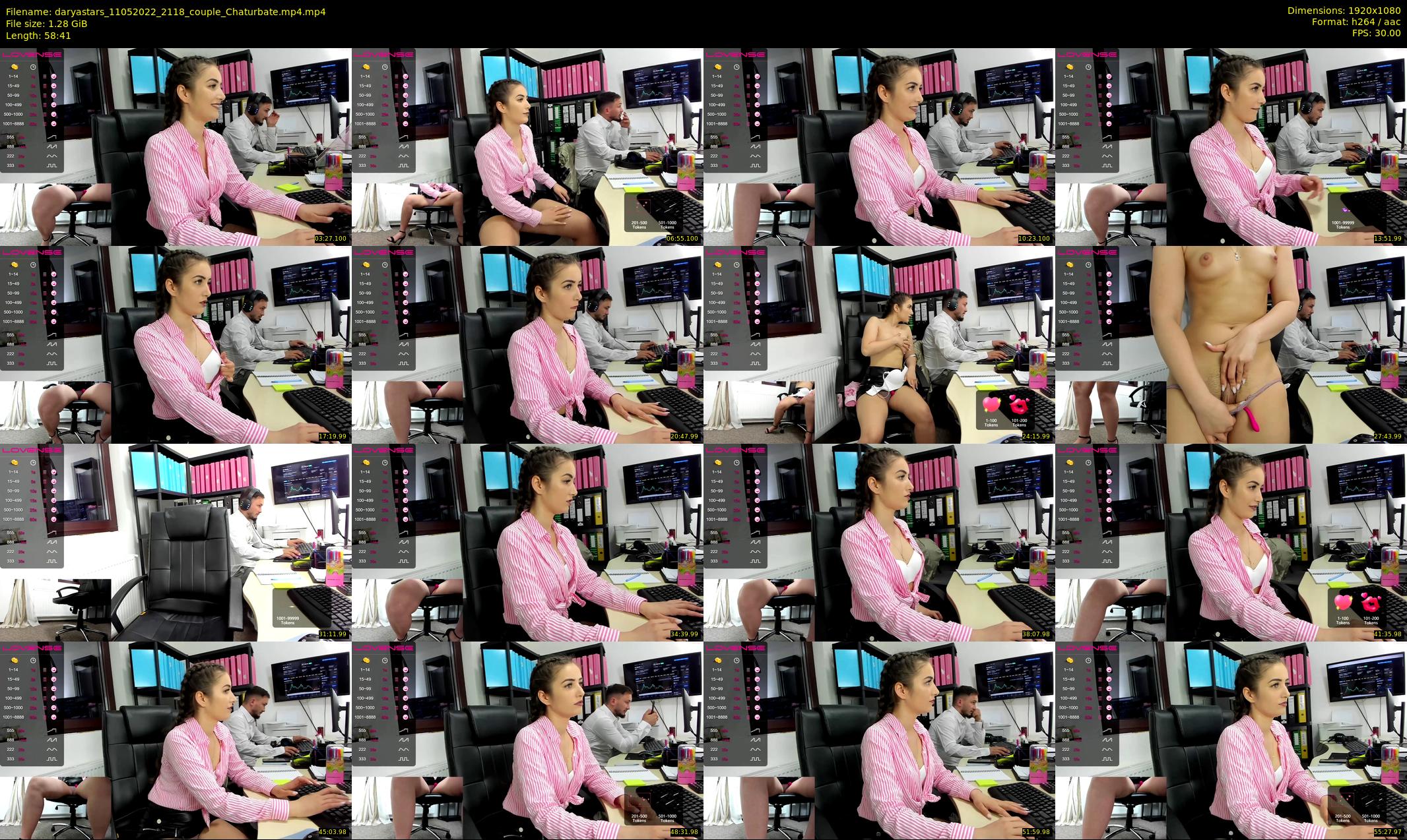 daryastars — 59 minute Chaturbate couple cam show recording, 1080p, May 11, 2022