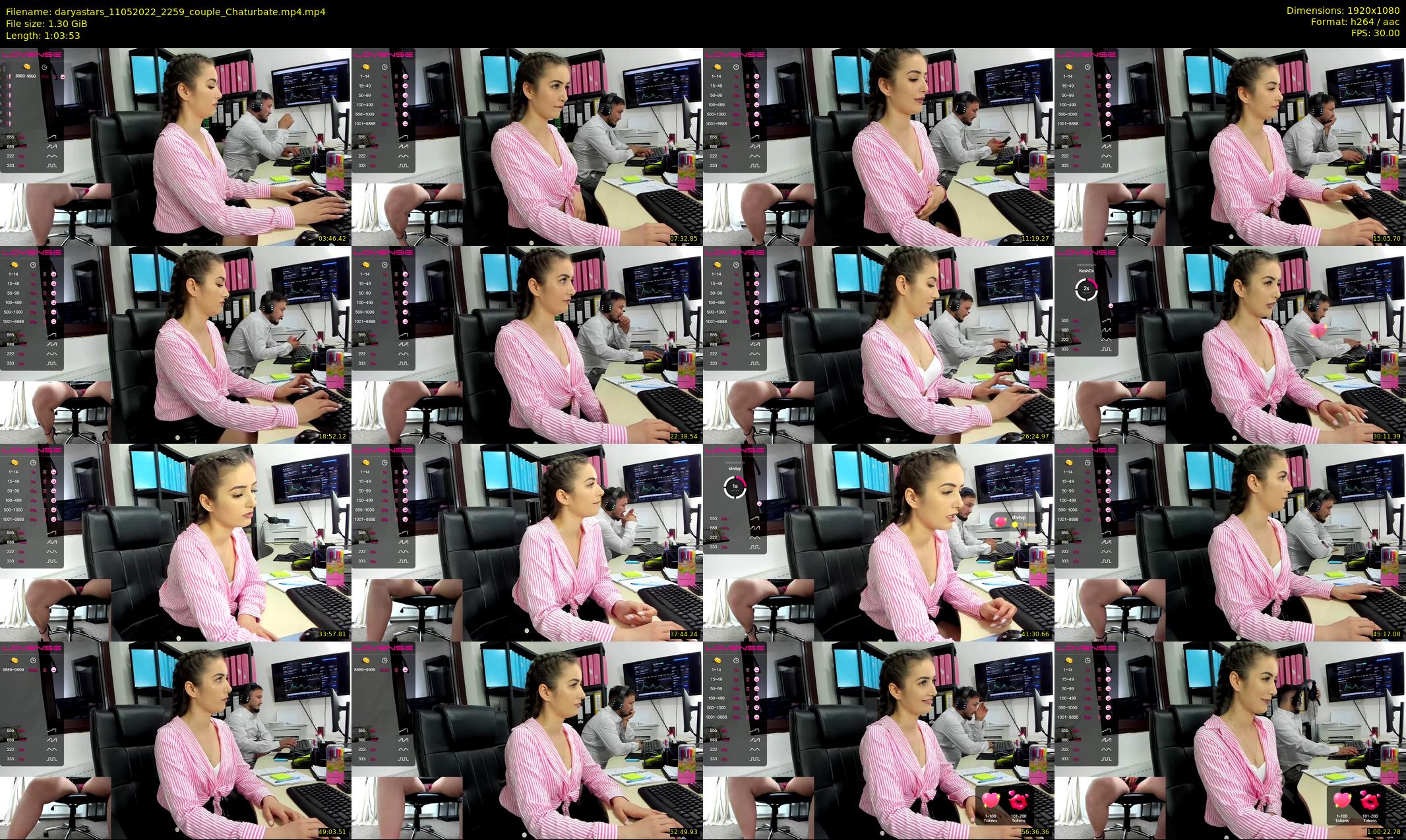 daryastars — 64 minute Chaturbate couple cam show recording, 1080p, May 11, 2022