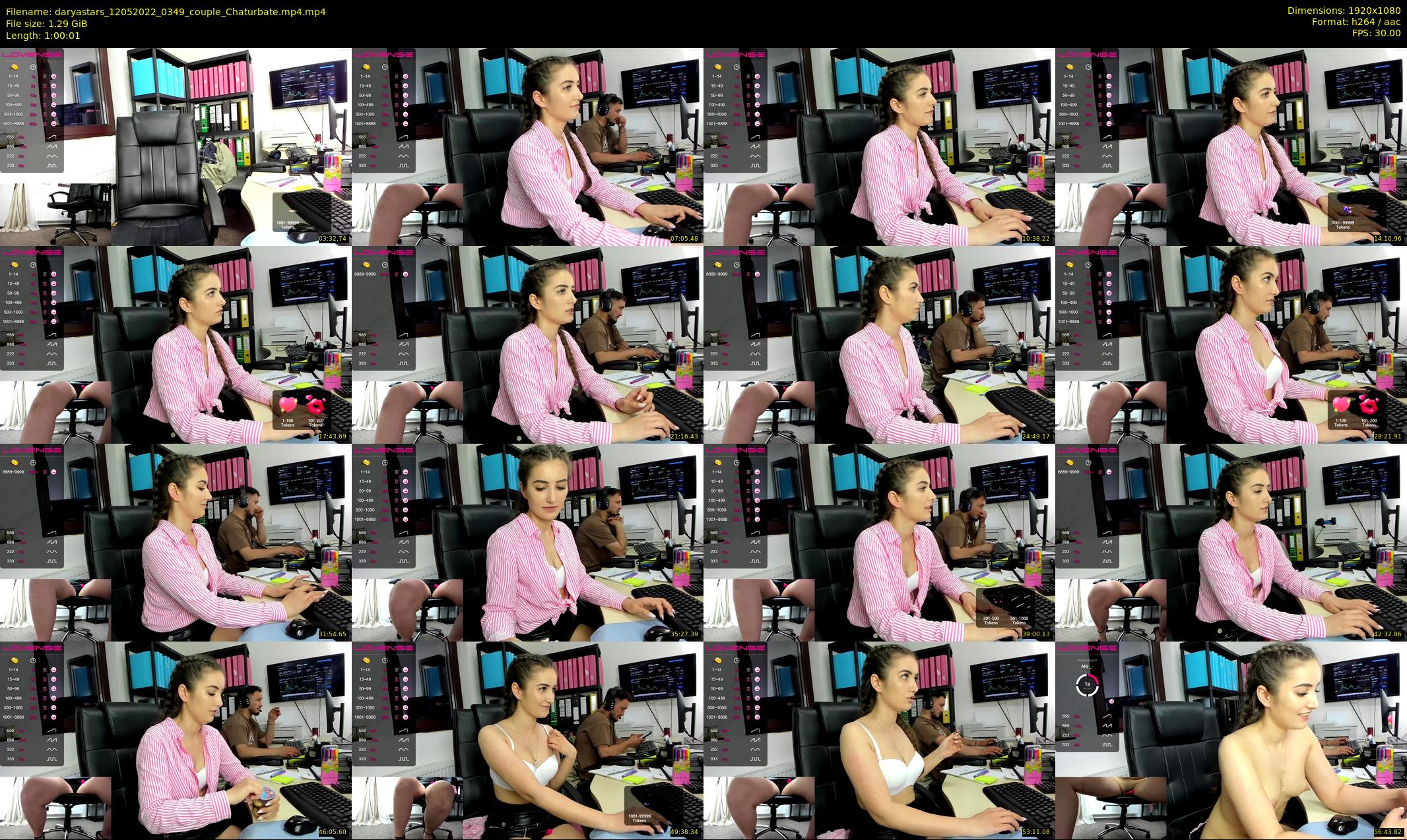 daryastars — 61 minute Chaturbate couple cam show recording, 1080p, May 12, 2022