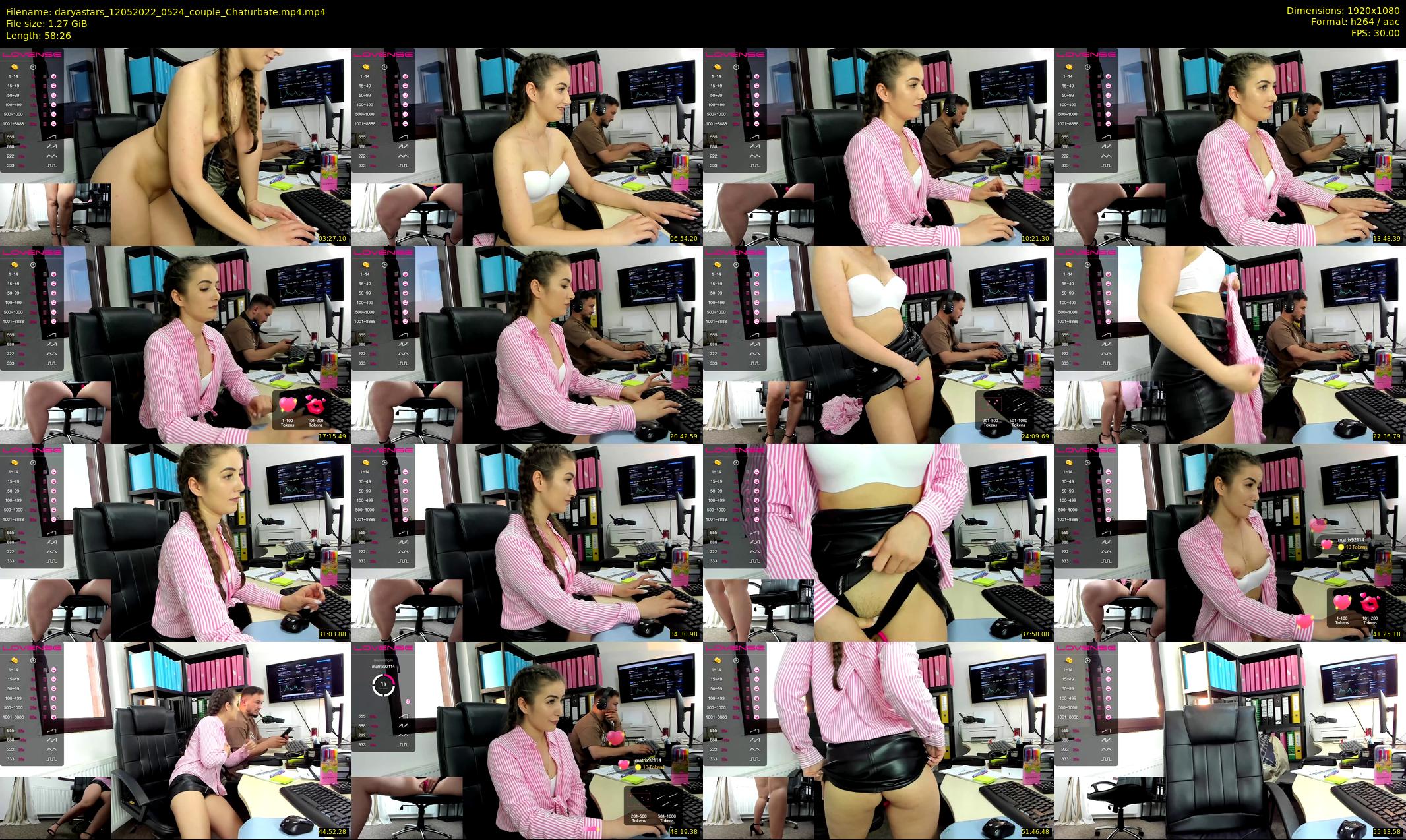 daryastars — 59 minute Chaturbate couple cam show recording, 1080p, May 12, 2022