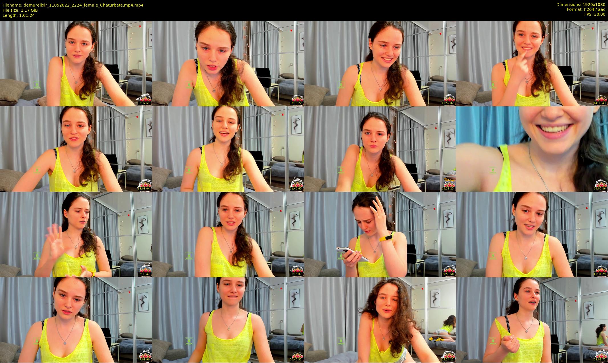 demurelixir — 62 minute Chaturbate female cam show recording, 1080p, May 11, 2022