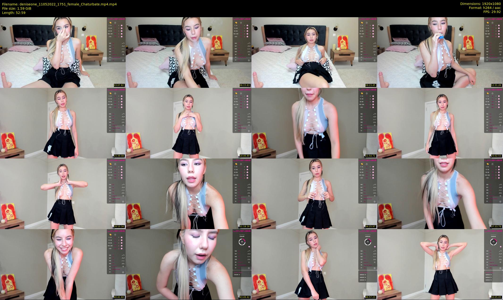 deniseone — 53 minute Chaturbate female cam show recording, 1080p, May 11, 2022