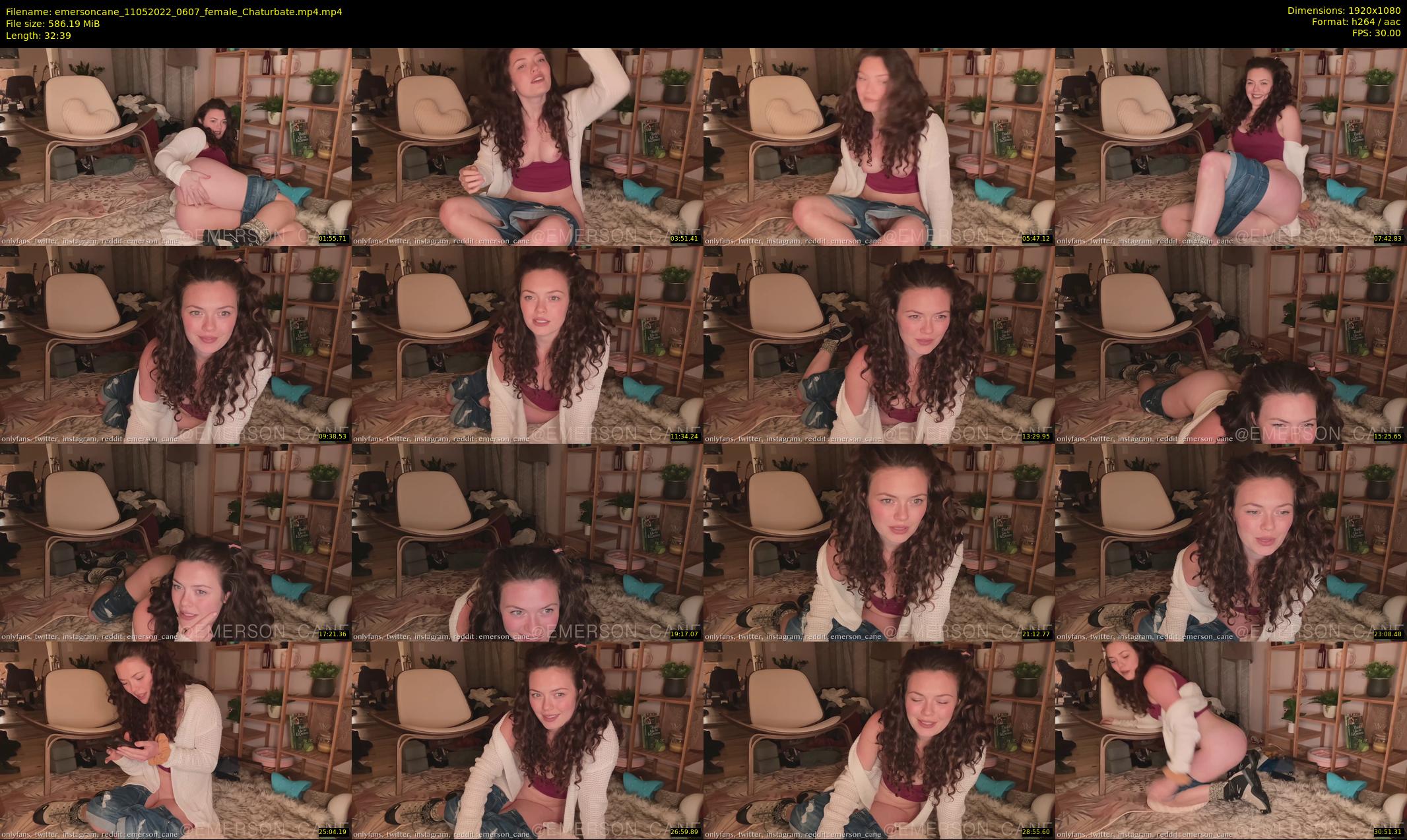 emersoncane — 33 minute Chaturbate female cam show recording, 1080p, May 11, 2022