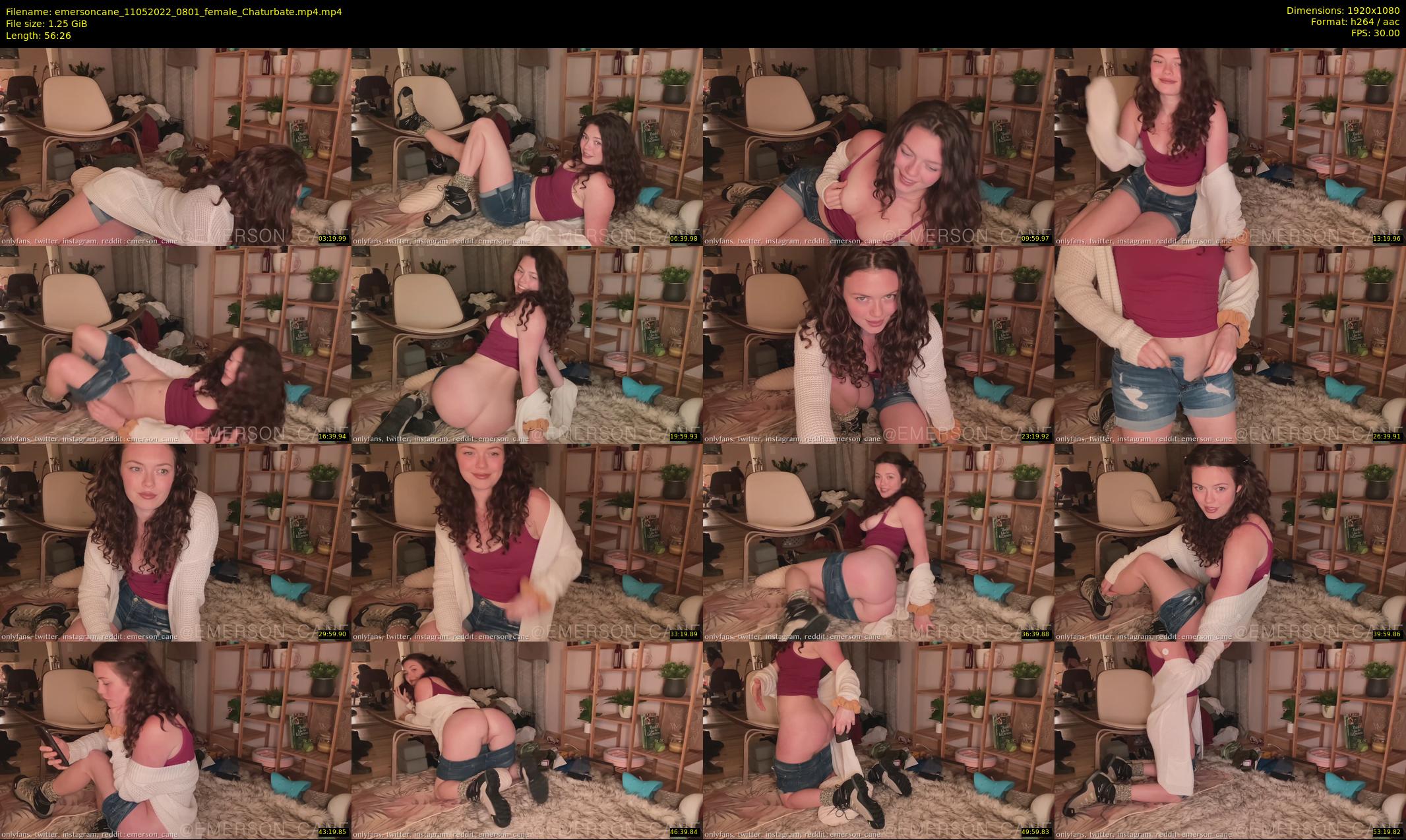 emersoncane — 57 minute Chaturbate female cam show recording, 1080p, May 11, 2022