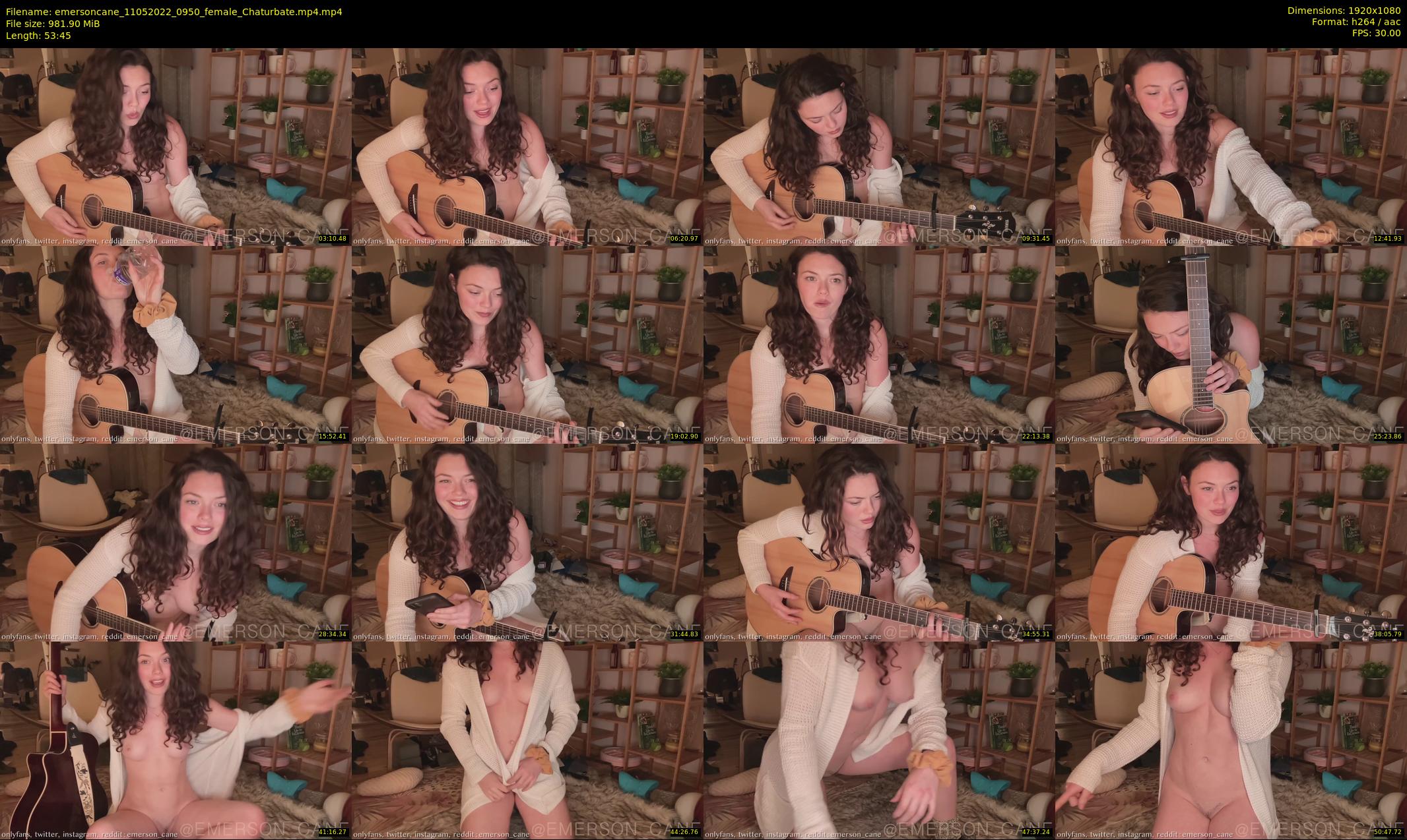 emersoncane — 54 minute Chaturbate female cam show recording, 1080p, May 11, 2022