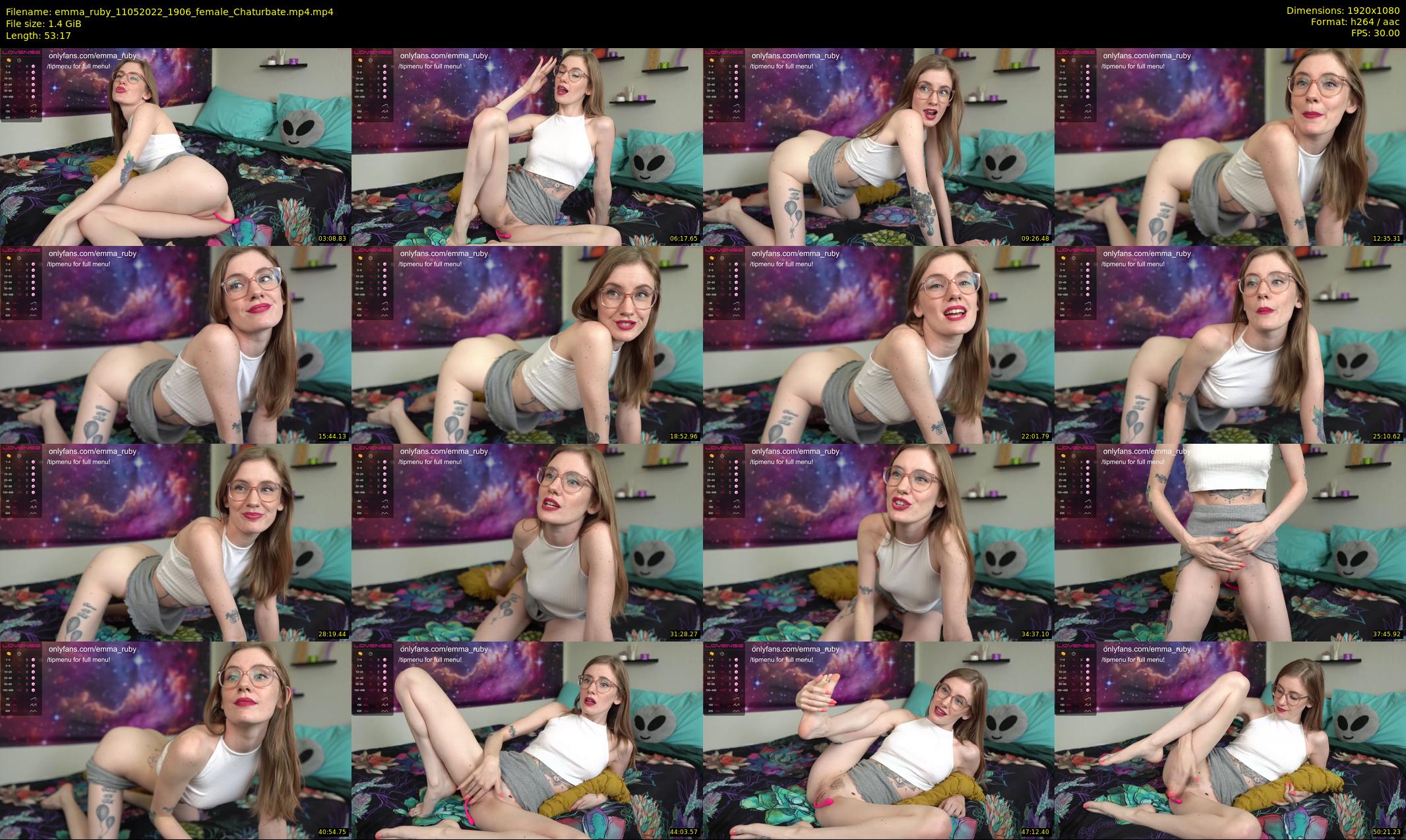 emma_ruby — 54 minute Chaturbate female cam show recording, 1080p, May 11, 2022