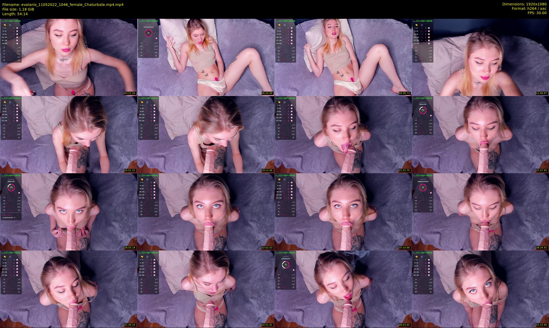 evalanis — 55 minute Chaturbate couple cam show recording, 1080p, May 11, 2022