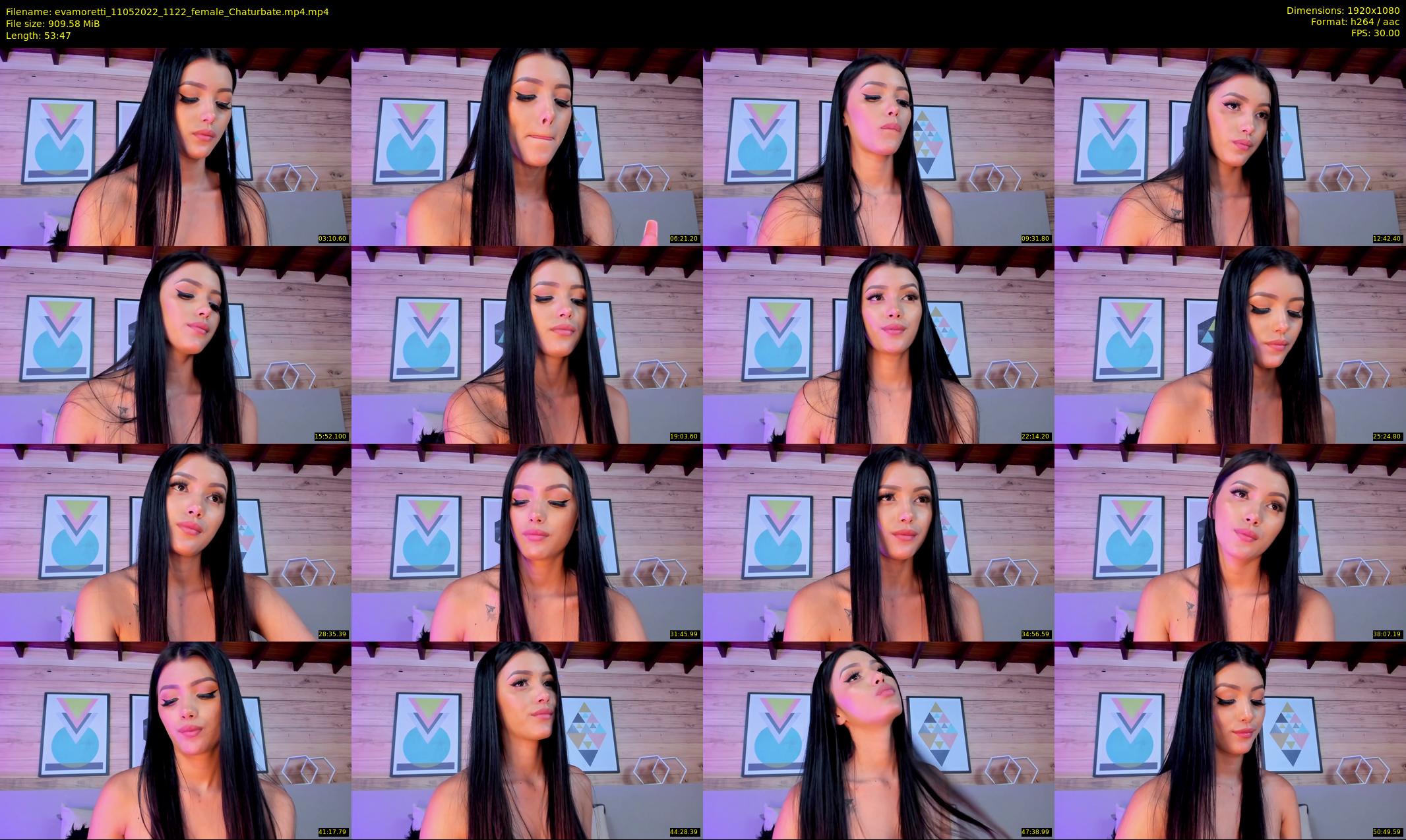 evamoretti — 54 minute Chaturbate female cam show recording, 1080p, May 11, 2022