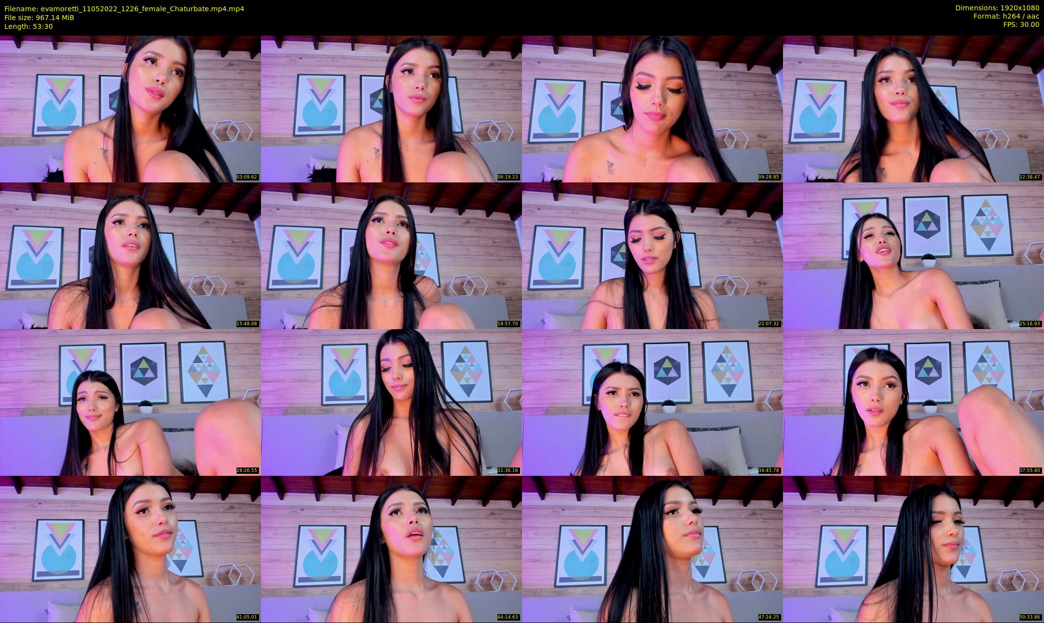 evamoretti — 54 minute Chaturbate female cam show recording, 1080p, May 11, 2022