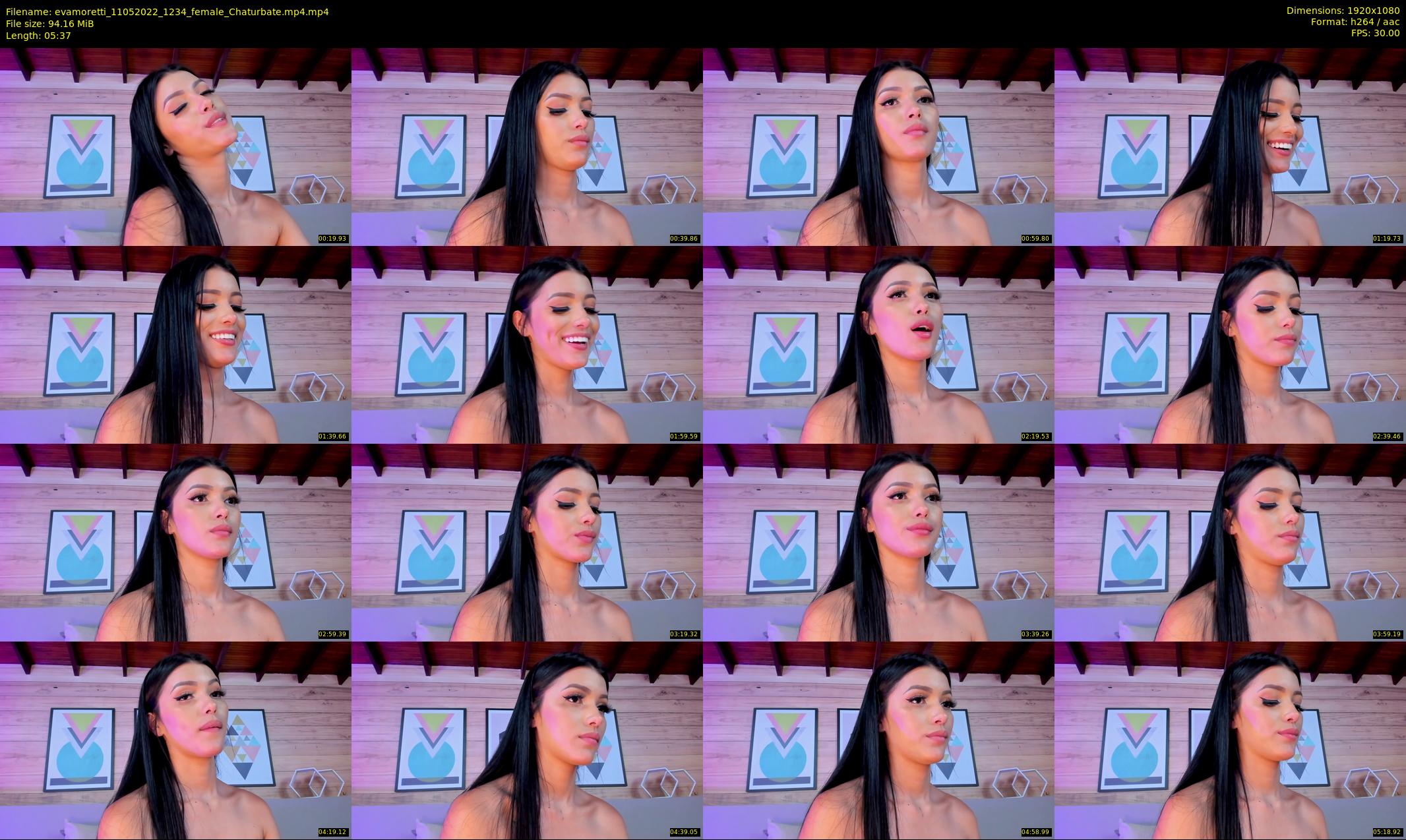 evamoretti — 6 minute Chaturbate female cam show recording, 1080p, May 11, 2022