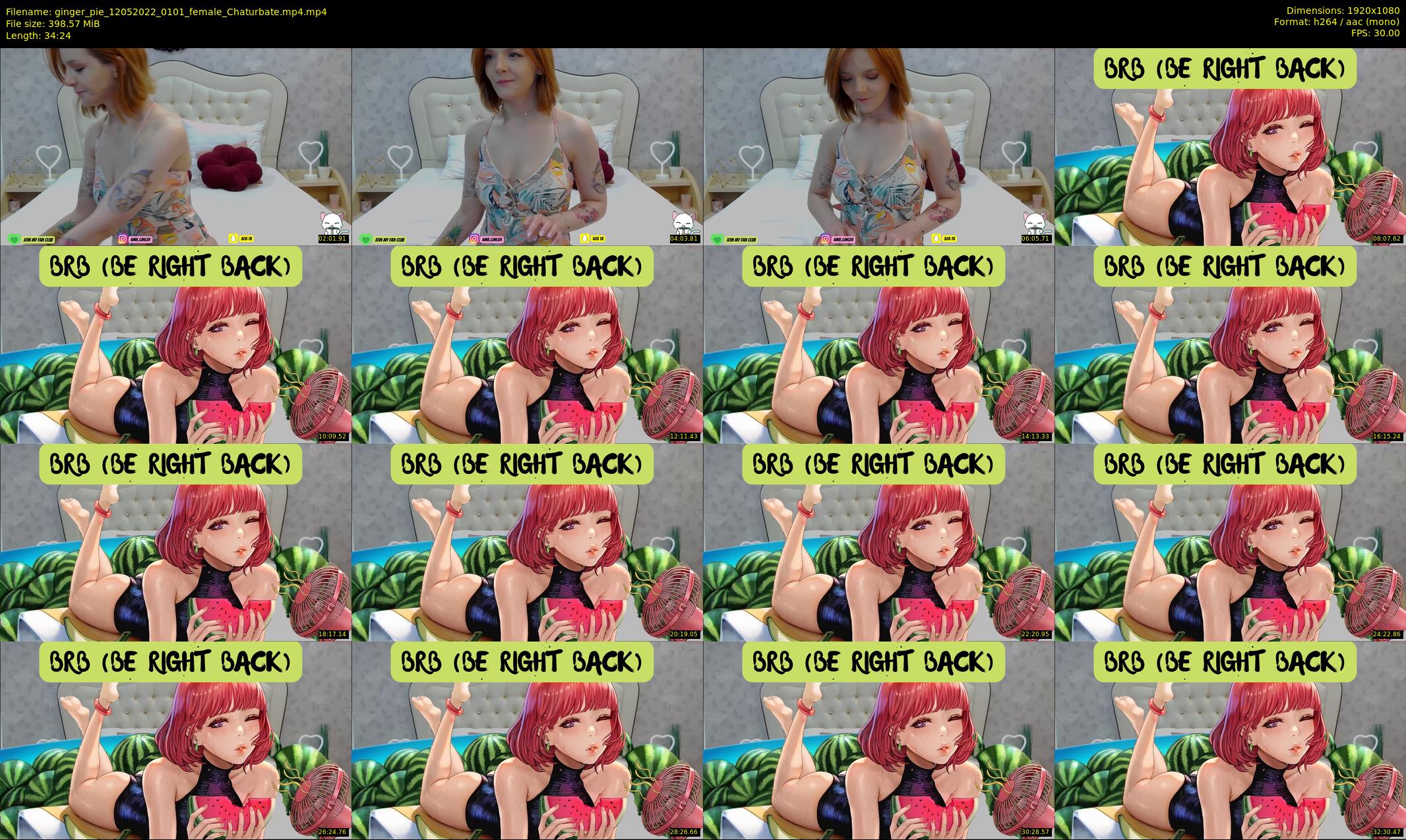 ginger_pie — 35 minute Chaturbate female cam show recording, 1080p, May 12, 2022