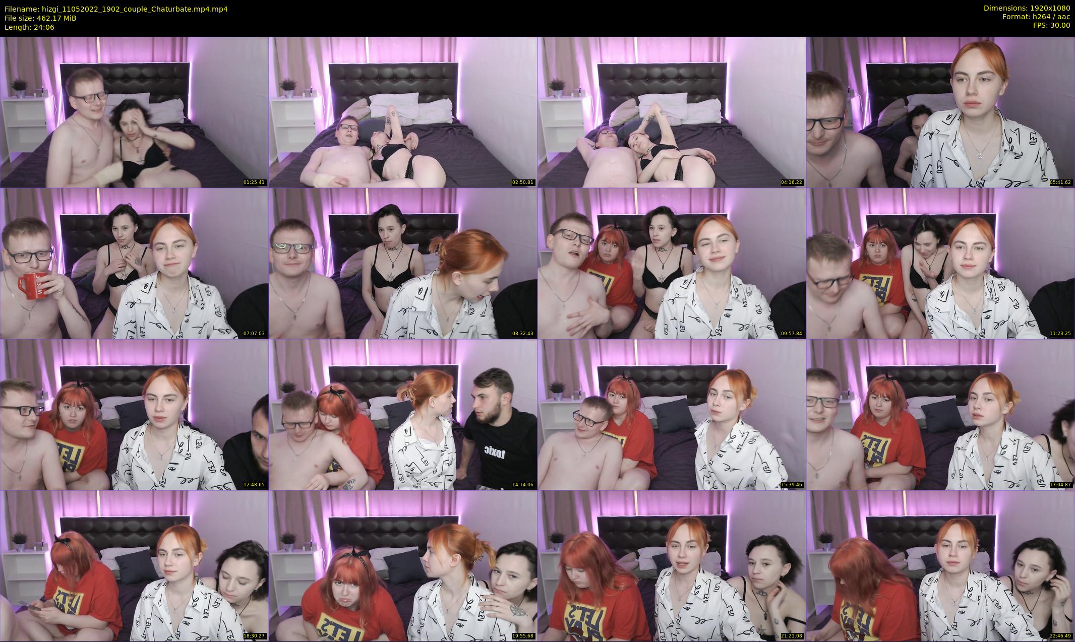 hizgi — 25 minute Chaturbate couple cam show recording, 1080p, May 11, 2022