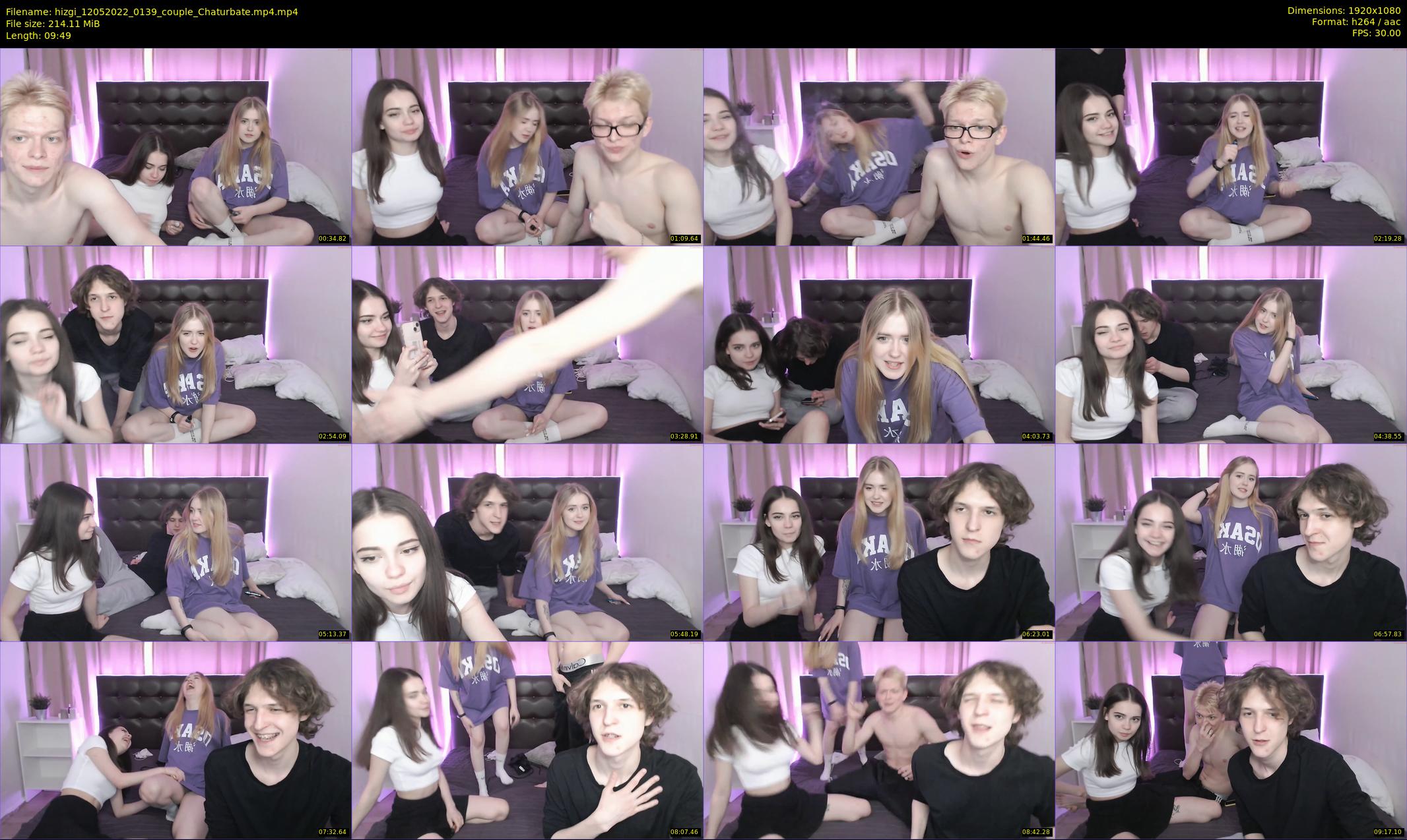 hizgi — 10 minute Chaturbate couple cam show recording, 1080p, May 12, 2022