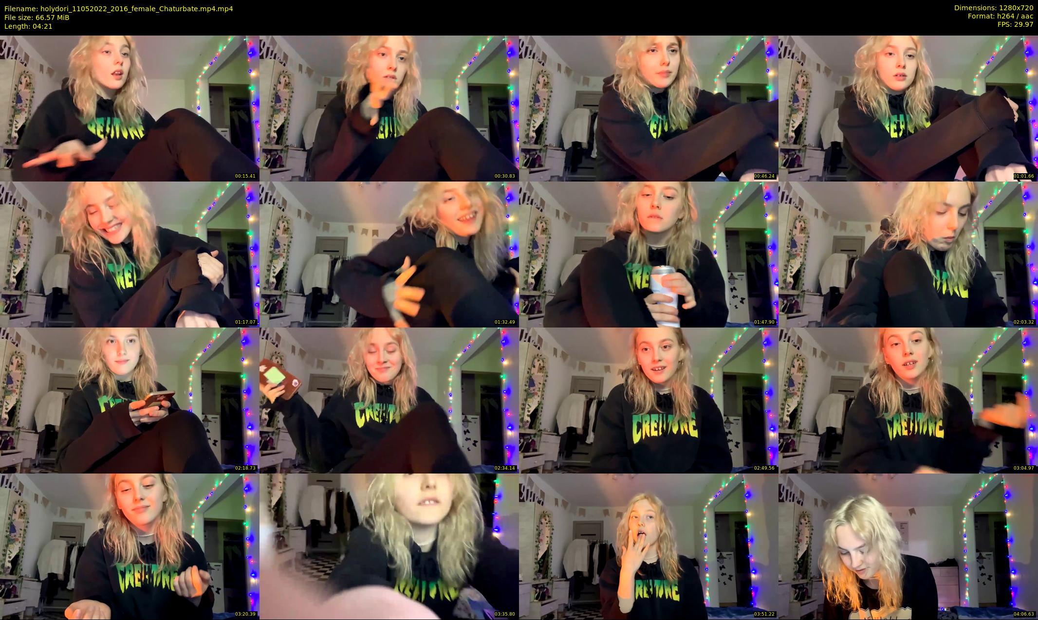 holydori — 5 minute Chaturbate female cam show recording, 720p, May 11, 2022