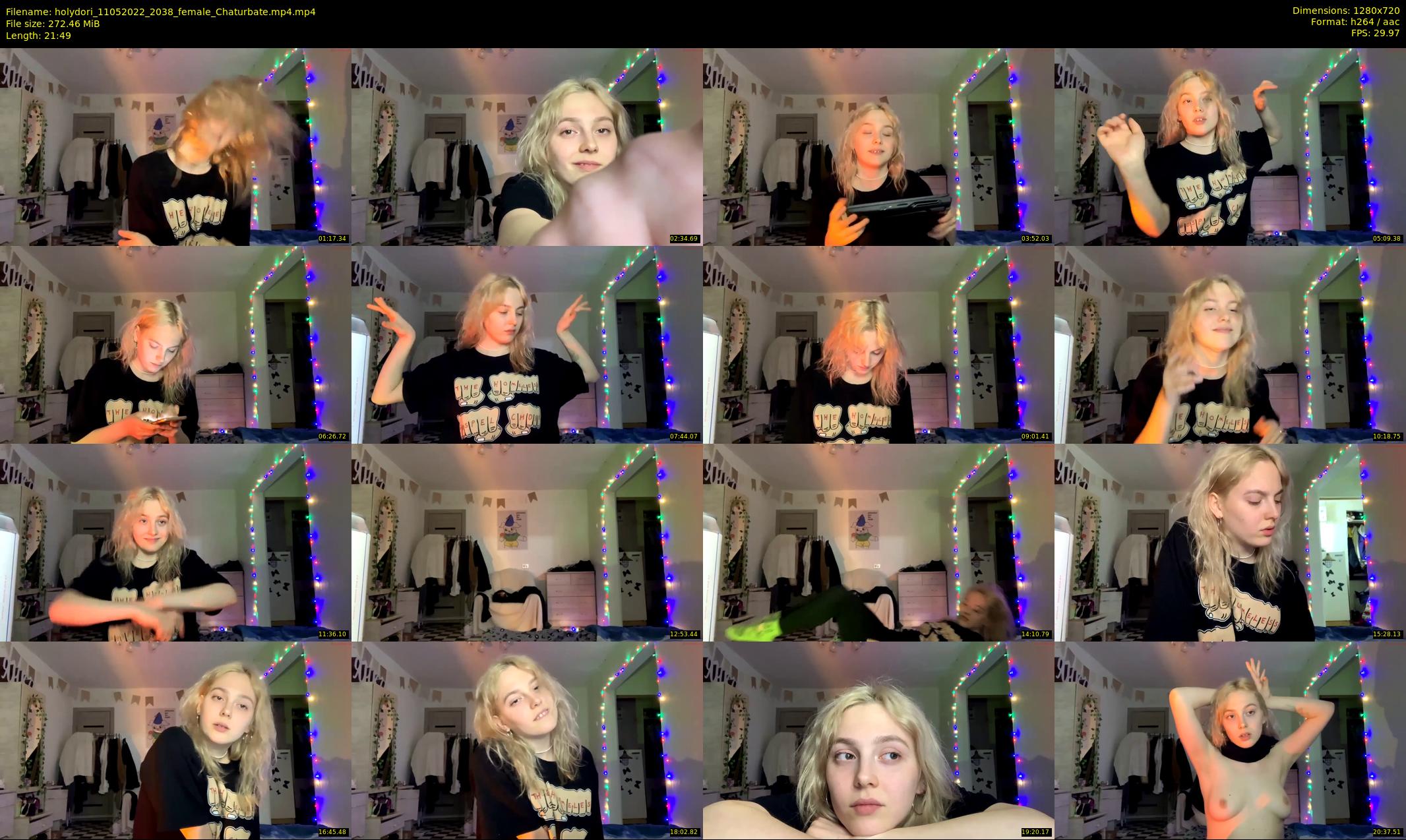 holydori — 22 minute Chaturbate female cam show recording, 720p, May 11, 2022