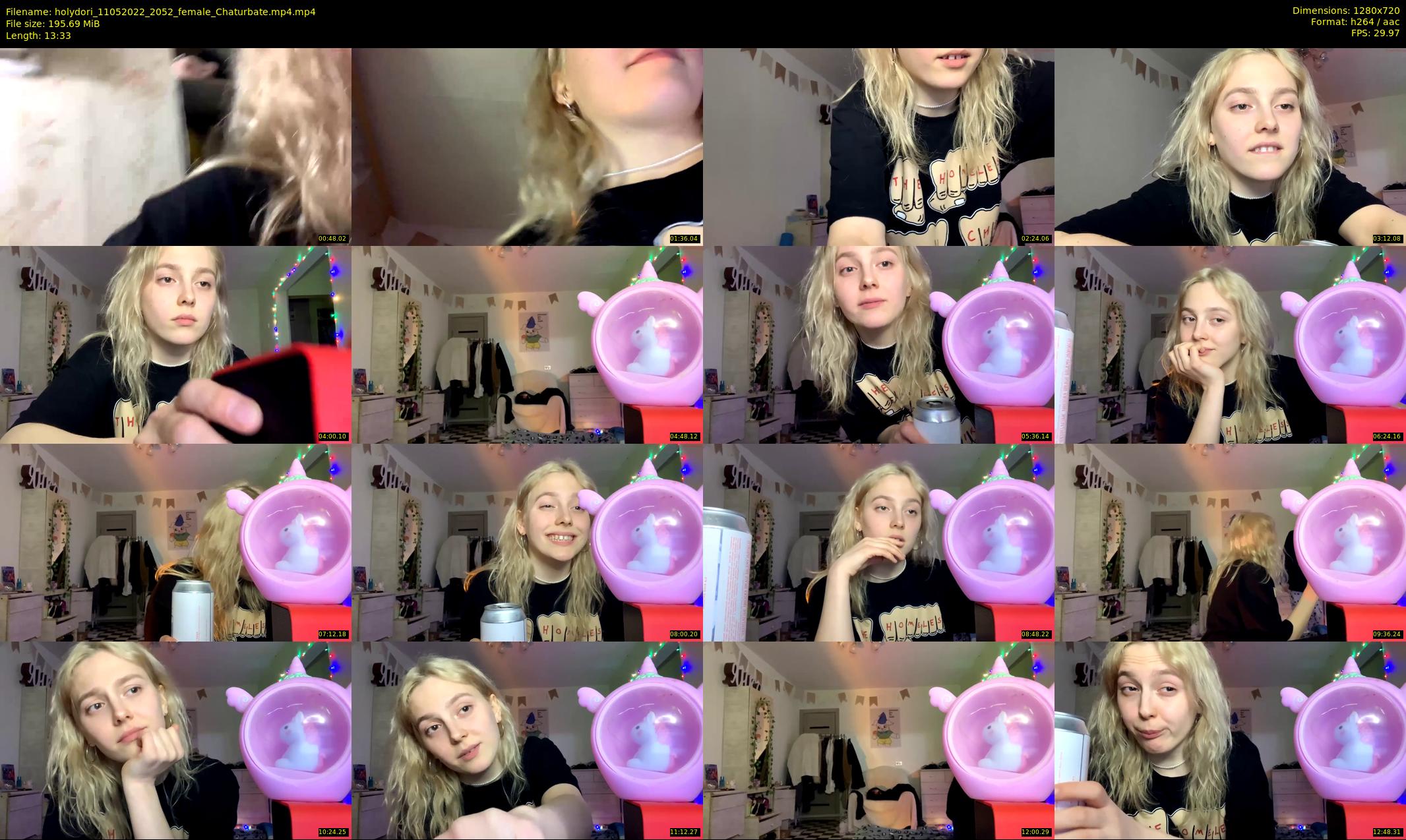 holydori — 14 minute Chaturbate female cam show recording, 720p, May 11, 2022