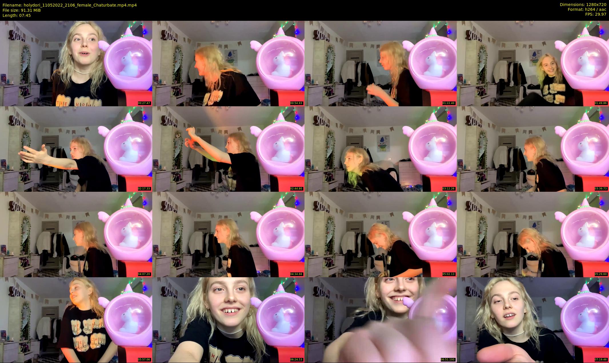 holydori — 8 minute Chaturbate female cam show recording, 720p, May 11, 2022